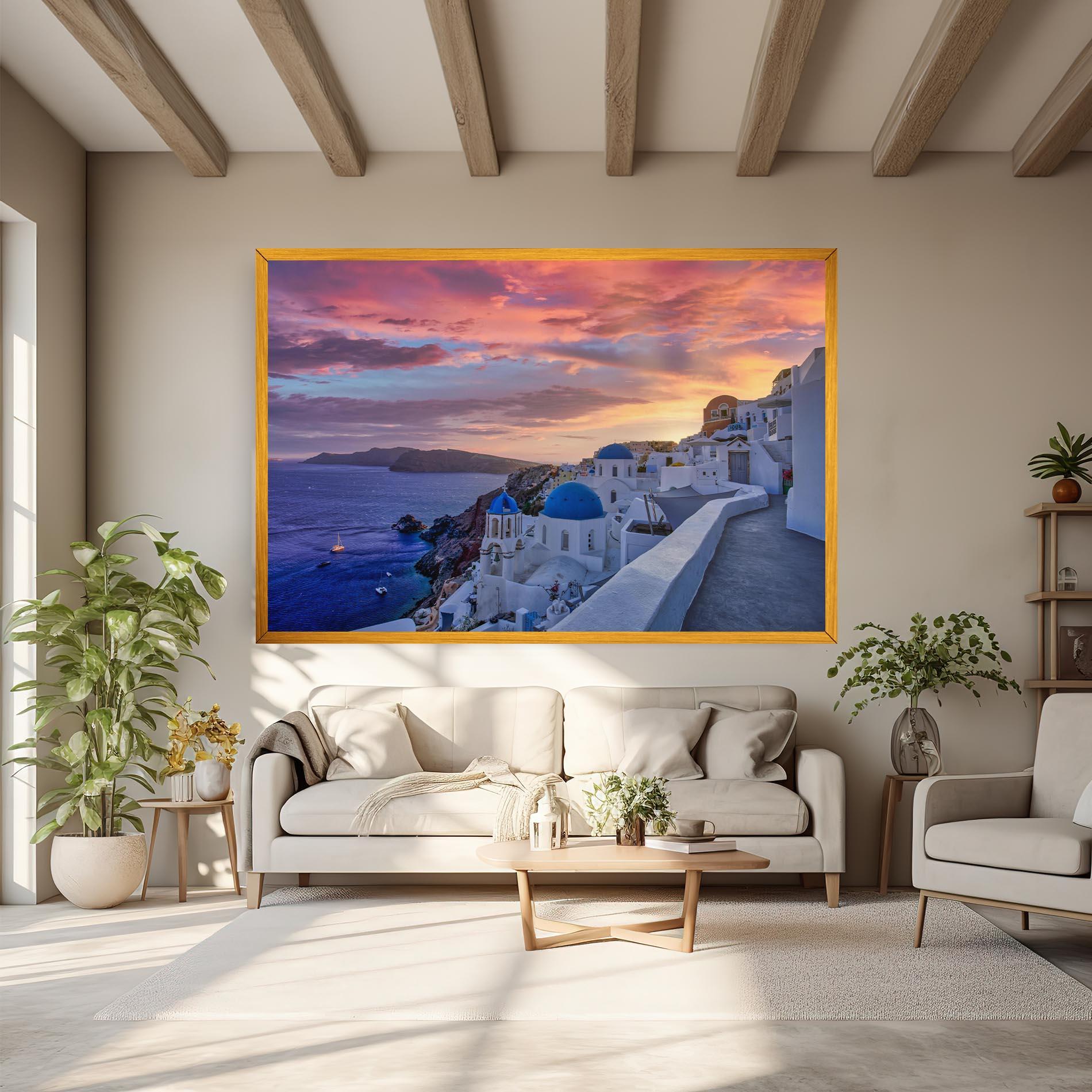 Tablou Canvas Santorini View mockup 6