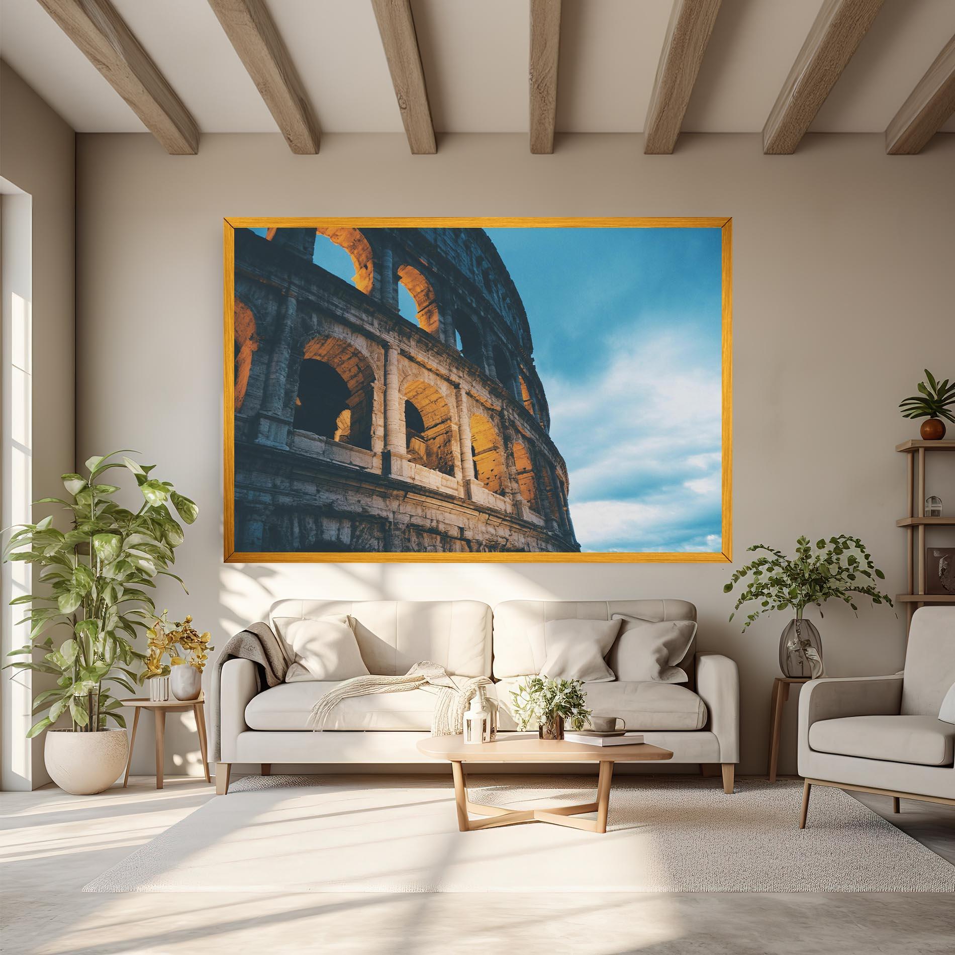 Tablou Canvas Shadow Colosseum mockup 6