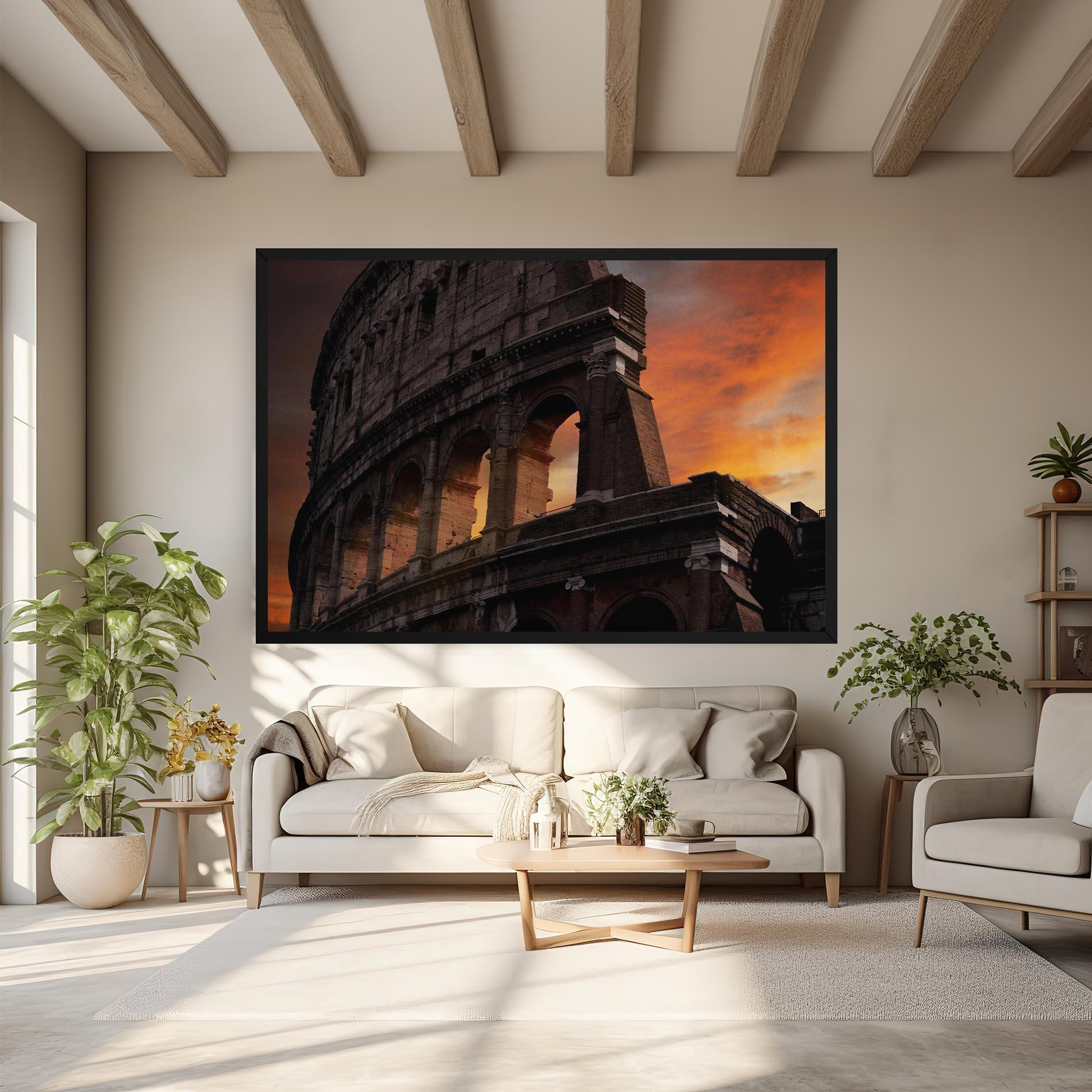 Tablou Canvas Colosseum Sunset mockup 6