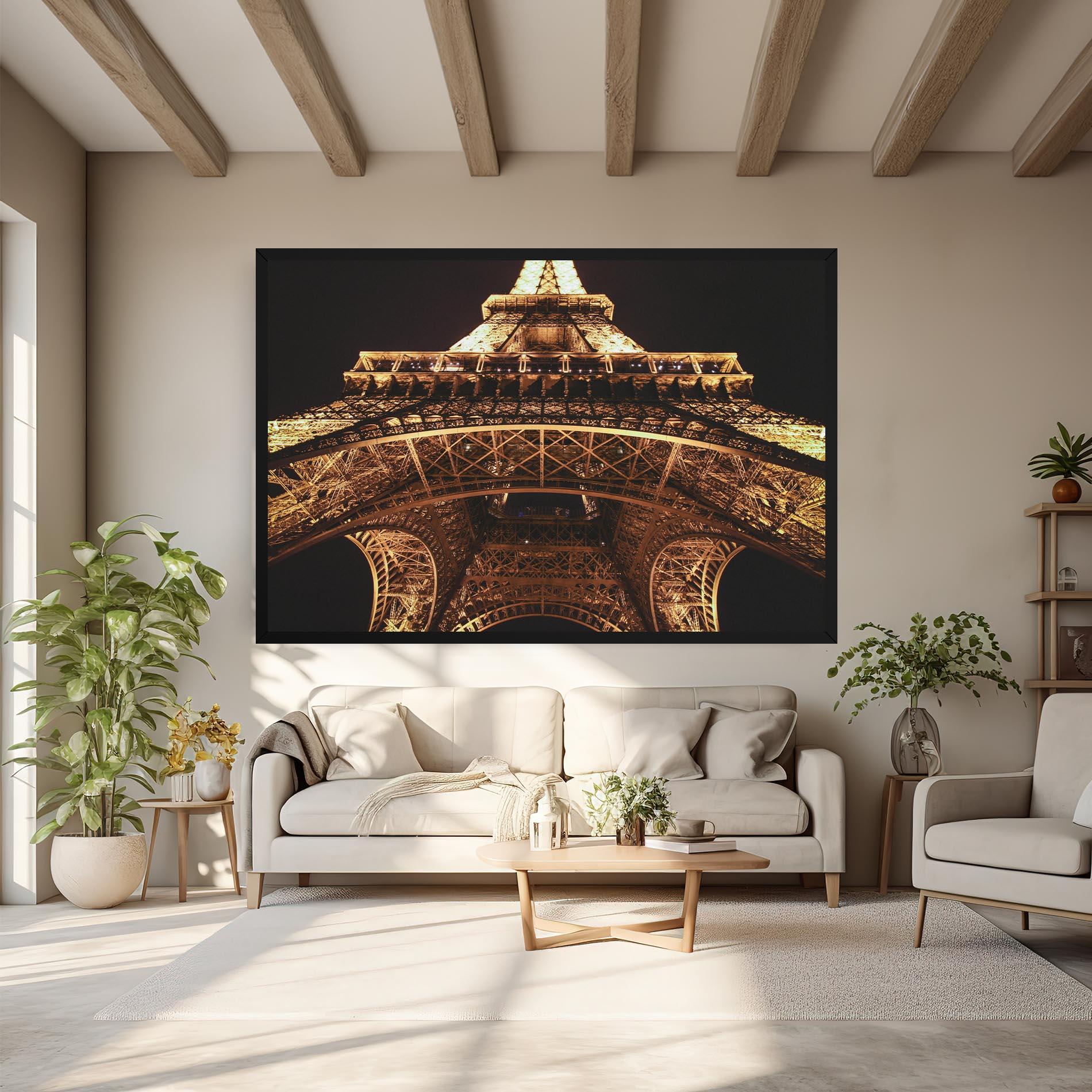 Tablou Canvas Eiffel Tower At Night mockup 6