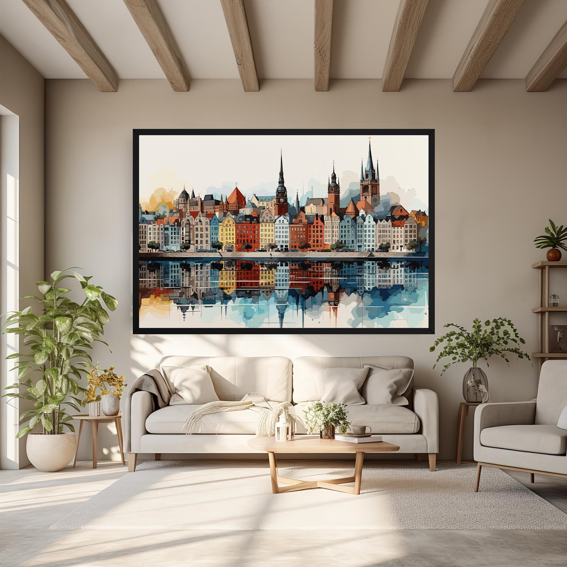 Tablou Canvas German Buildings mockup 6