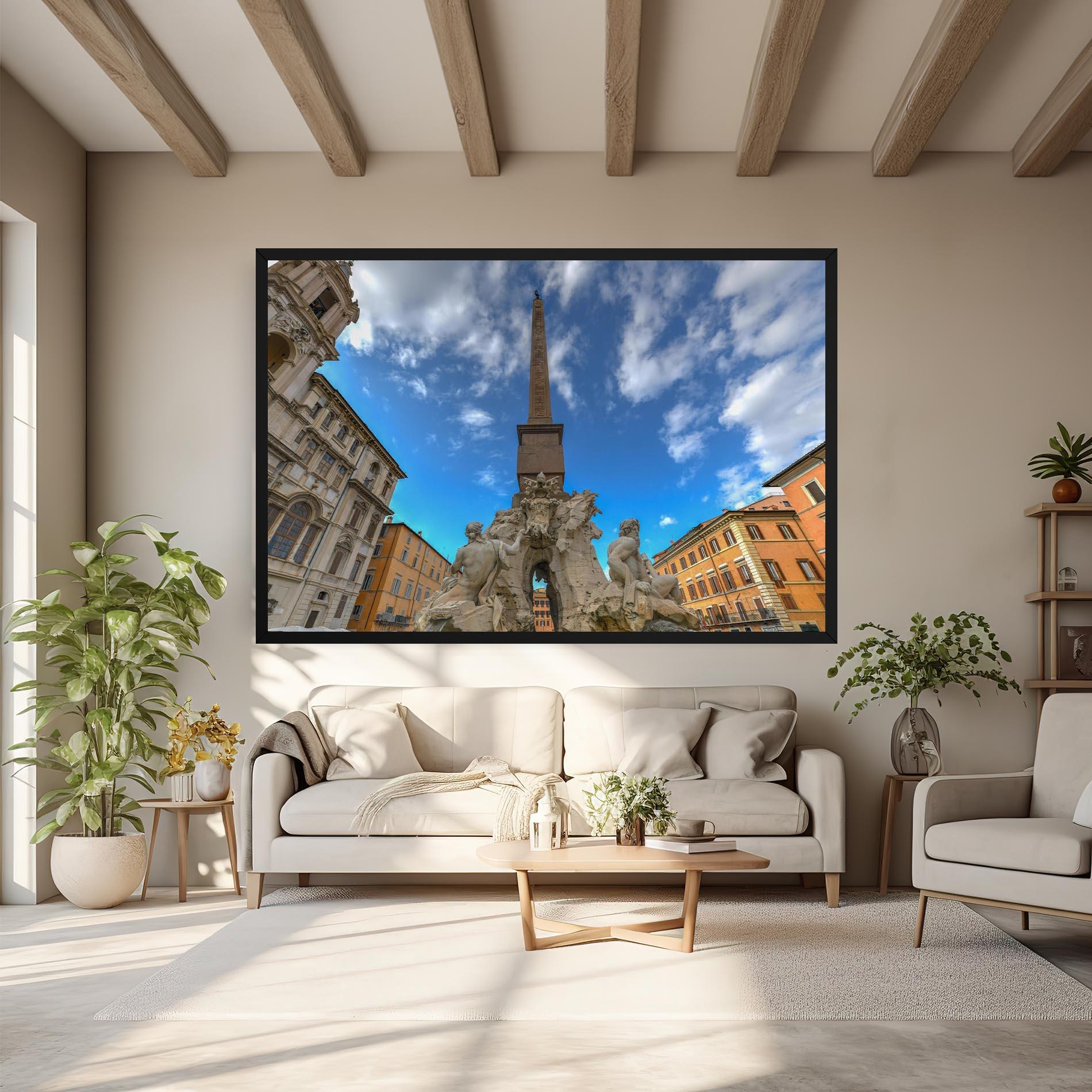 Tablou Canvas Piazza Navona Italy mockup 6
