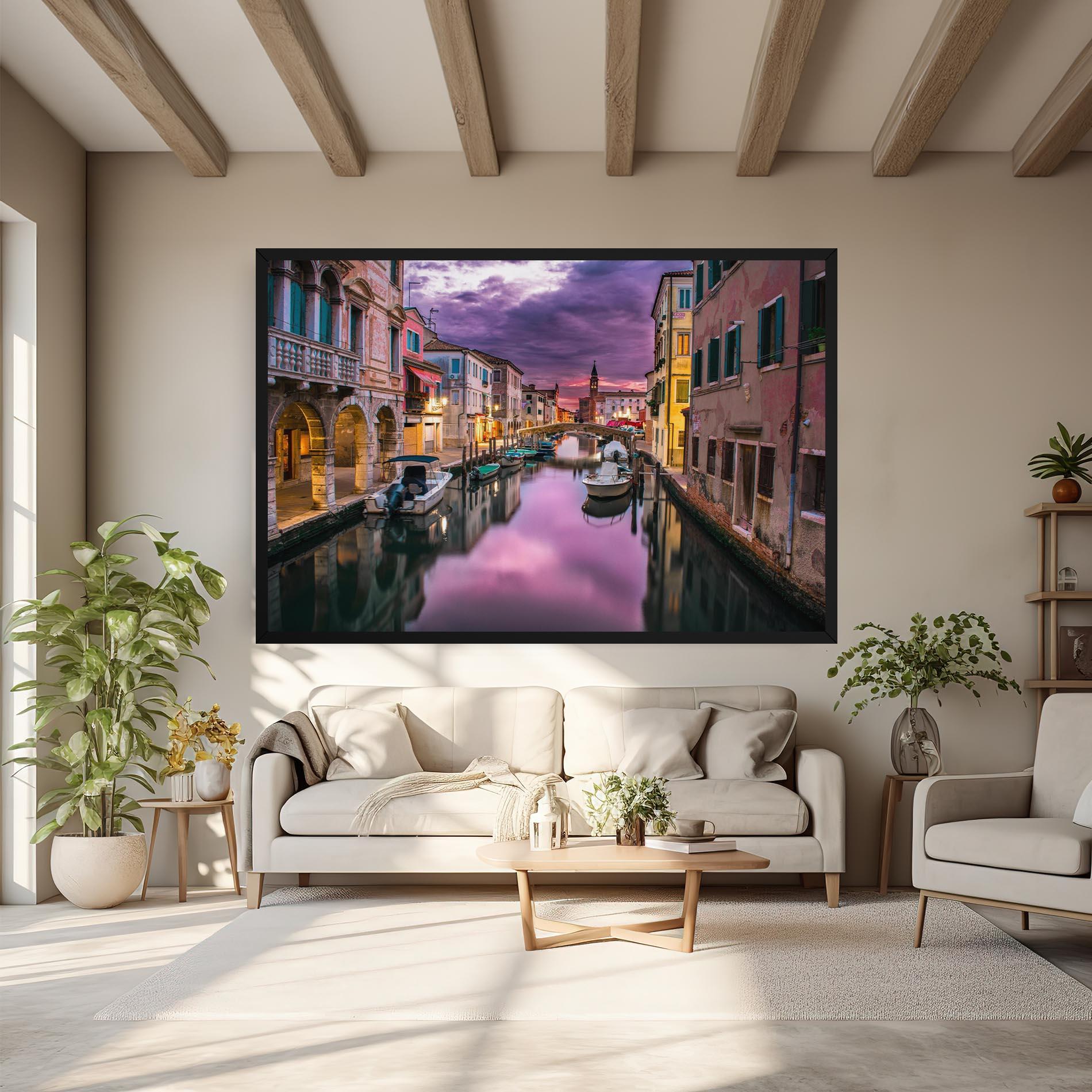 Tablou Canvas Purple Light Venecia mockup 6