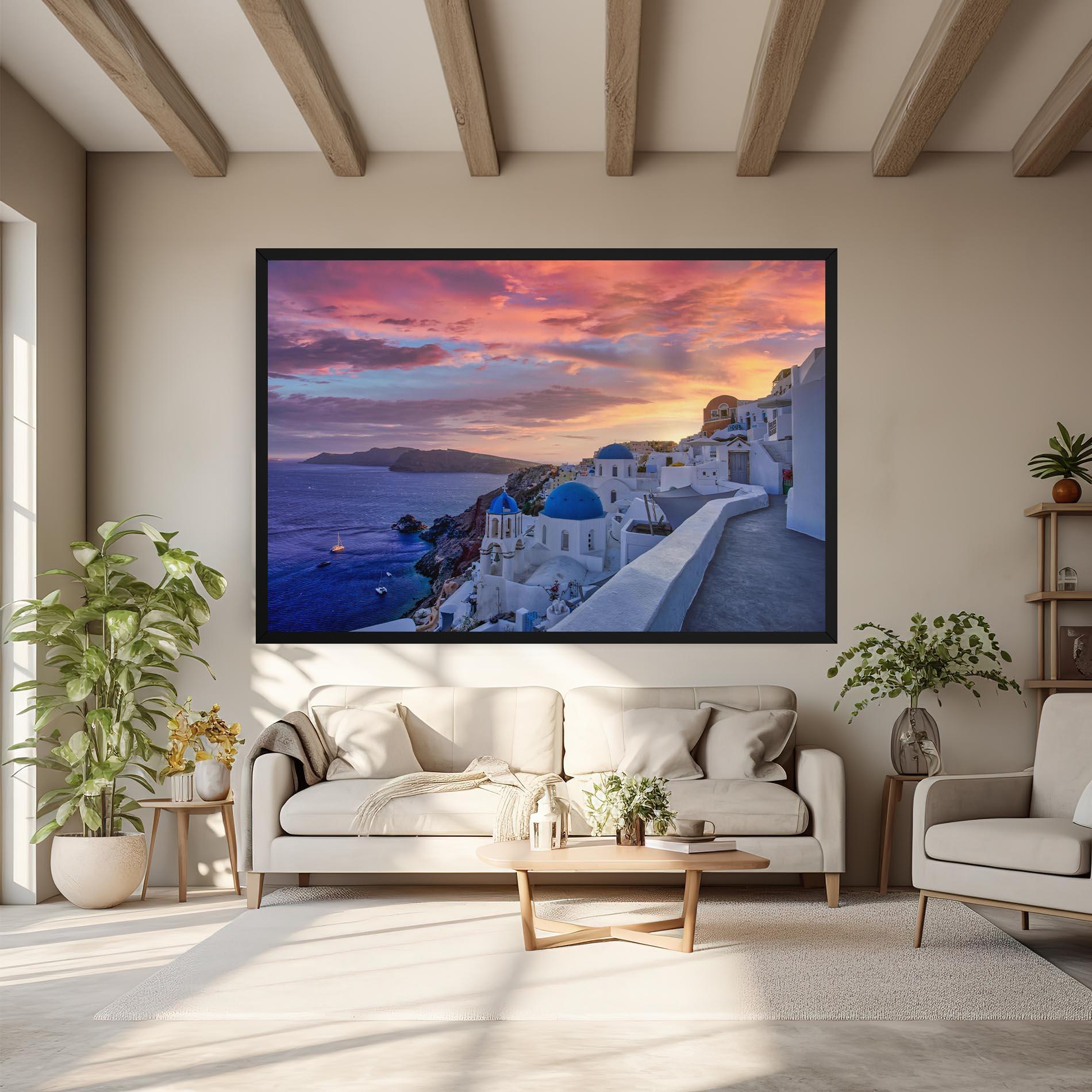 Tablou Canvas Santorini View mockup 6