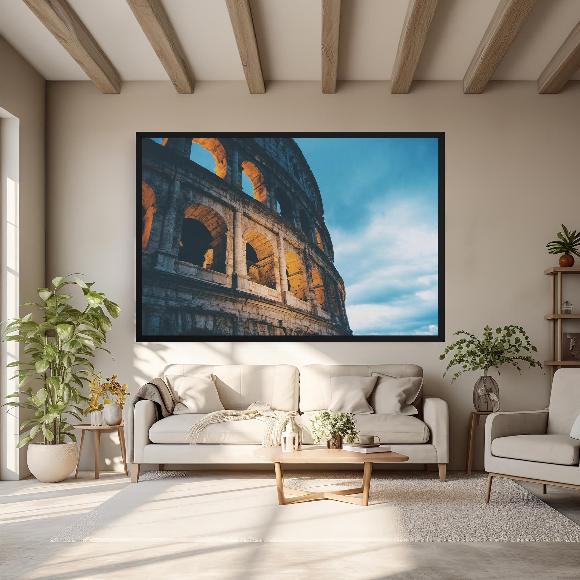 Tablou Canvas Shadow Colosseum mockup 6