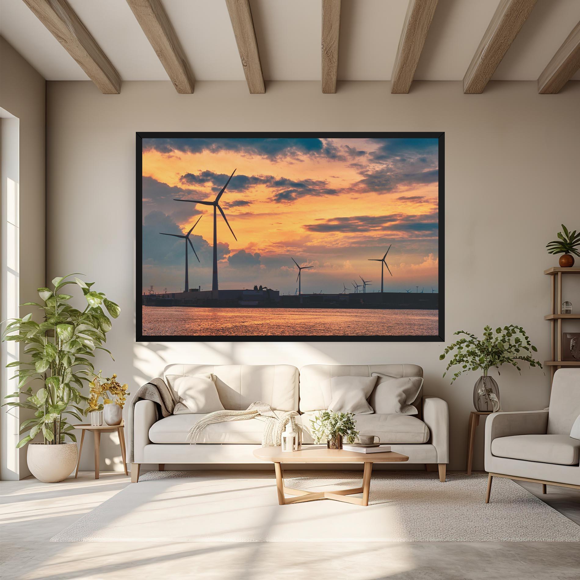 Tablou Canvas Sunset Belgium mockup 6