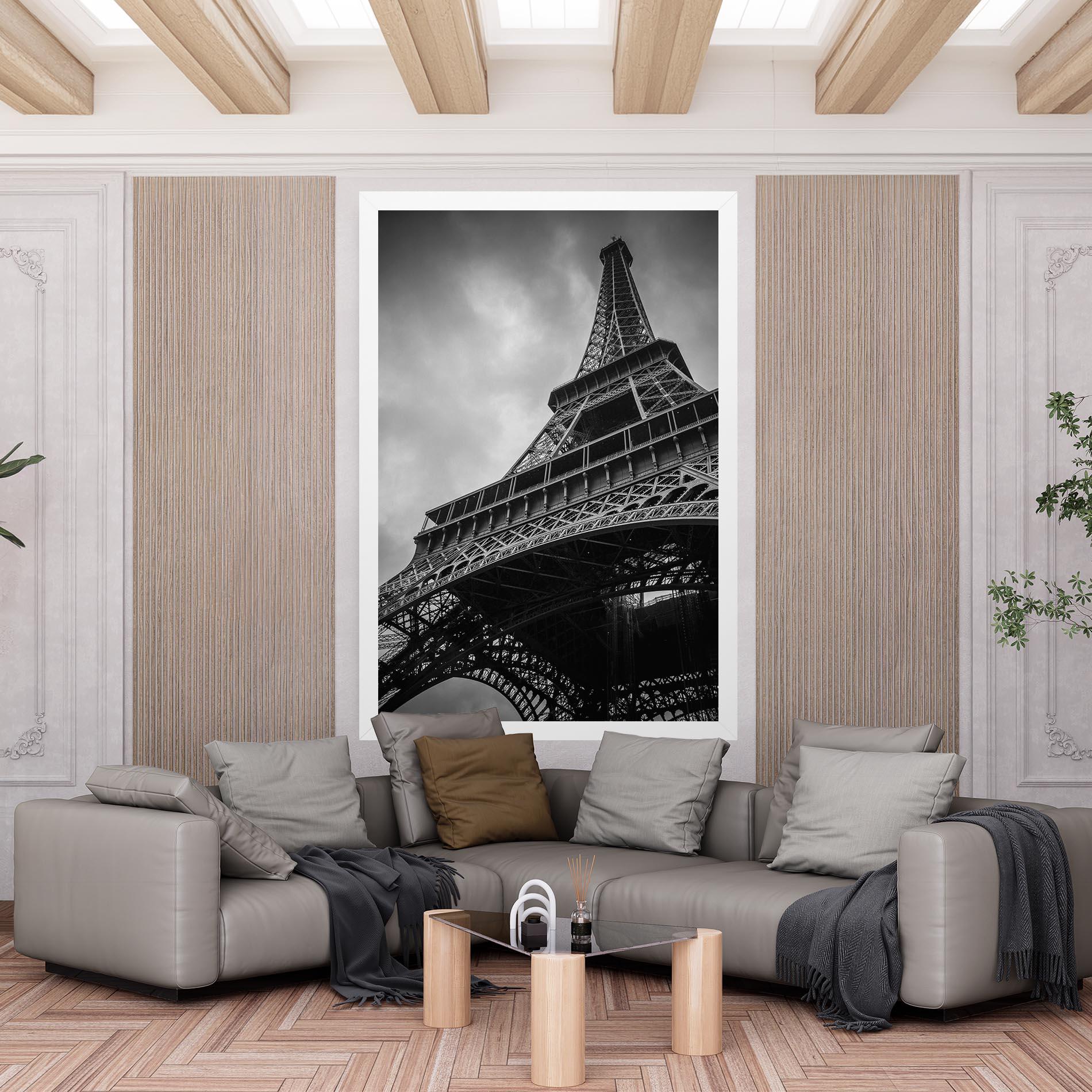 Tablou Canvas Eiffel Grey Tower mockup 6