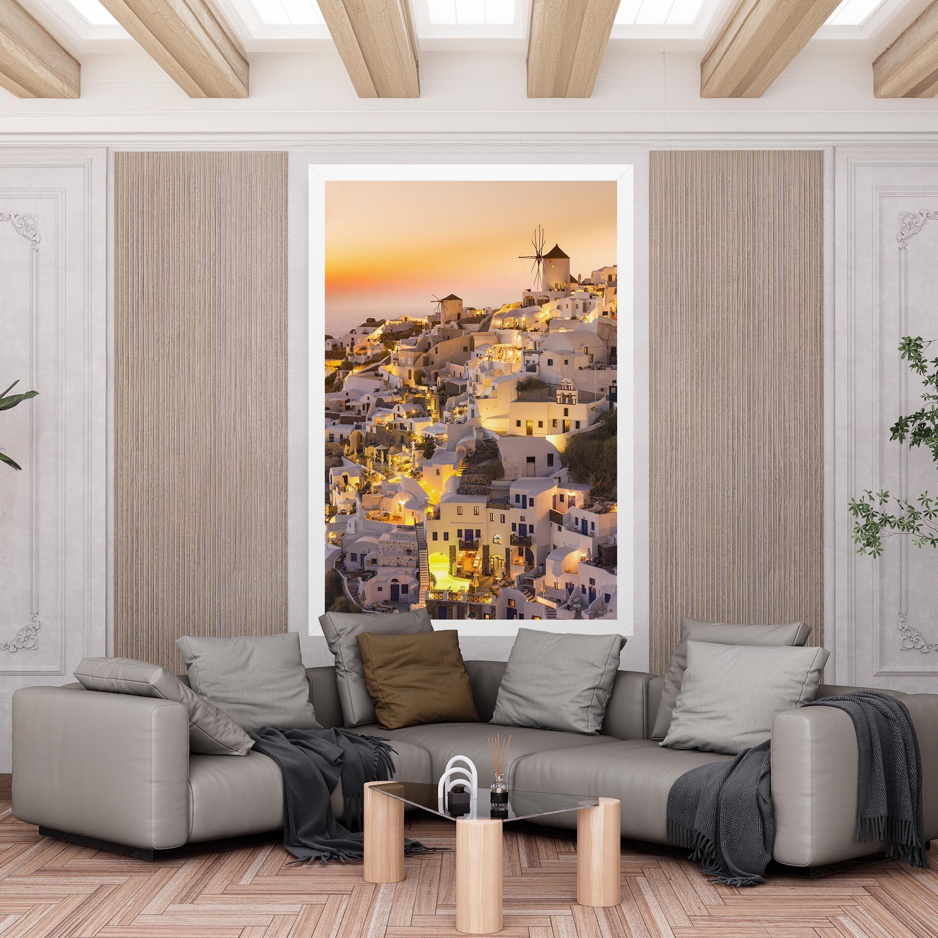 Tablou Canvas Santorini Greece mockup 6