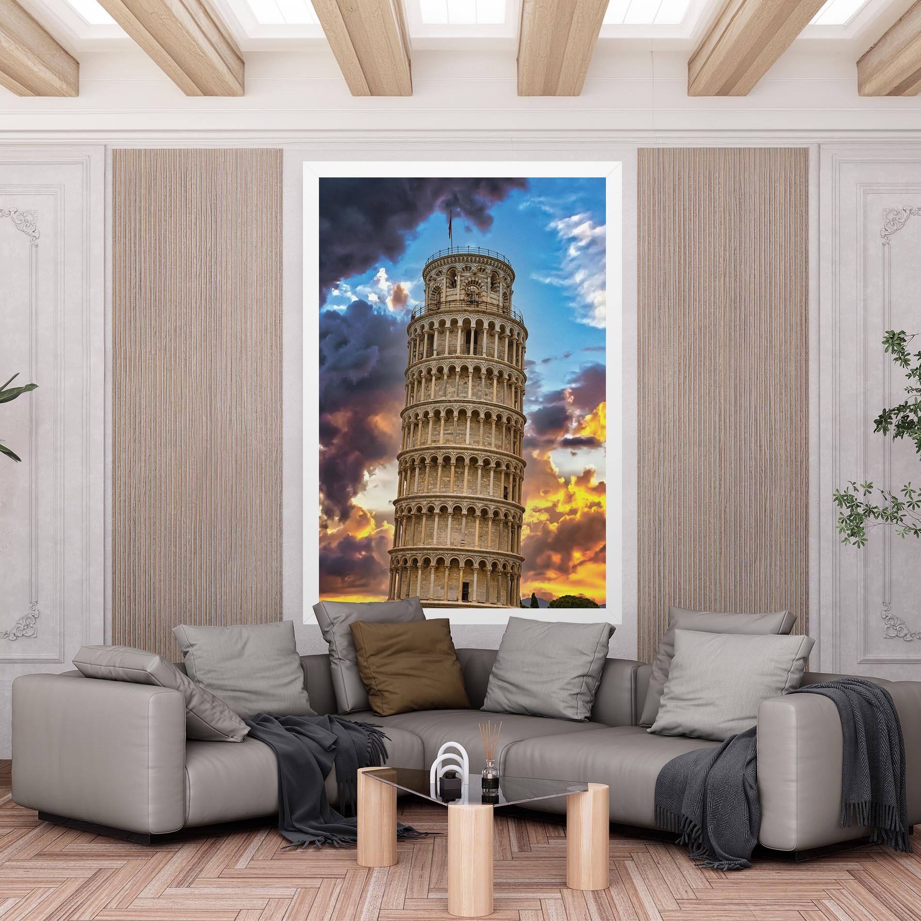Tablou Canvas Tower Of Pisa Sunset mockup 6
