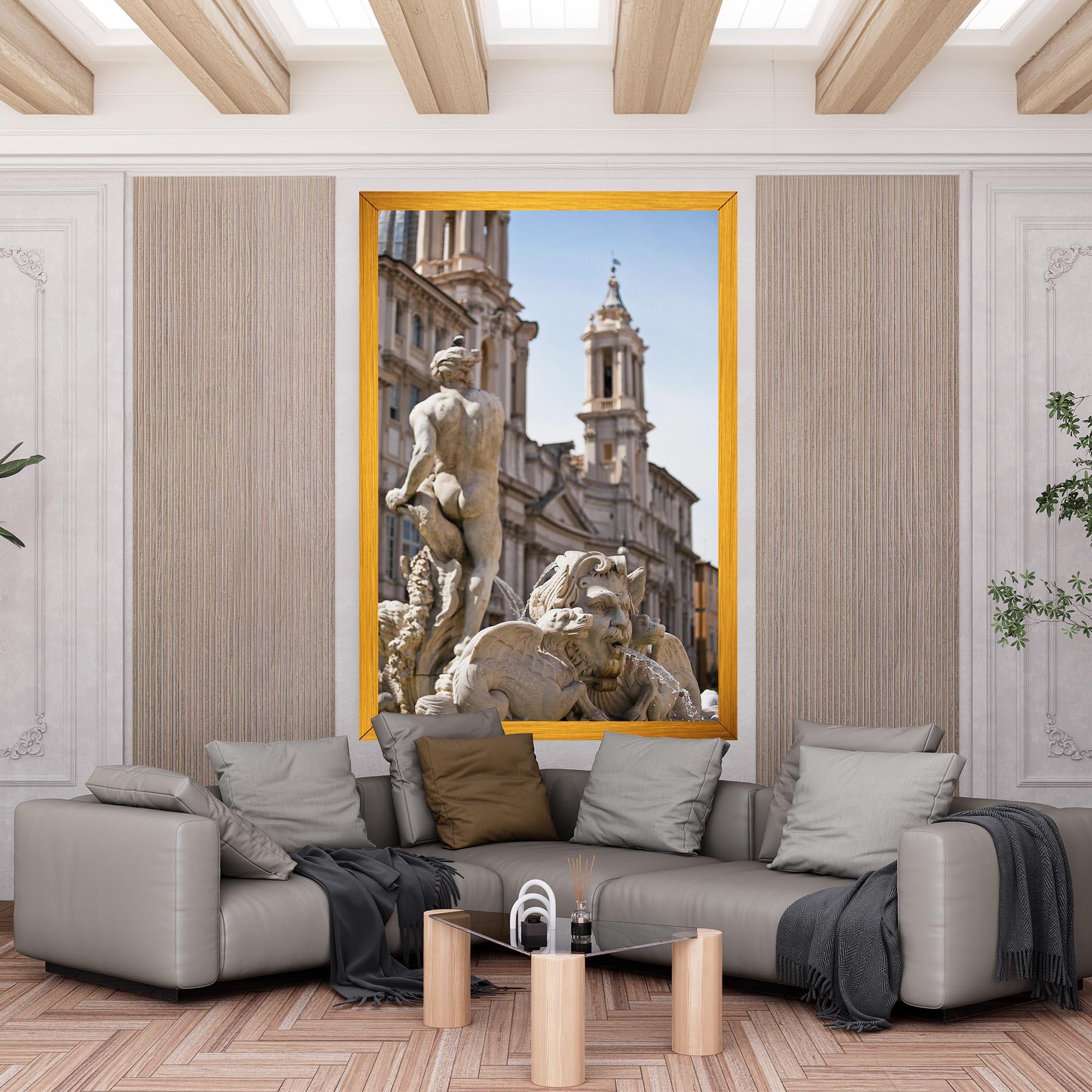 Tablou Canvas Baroque Statue Italy mockup 6