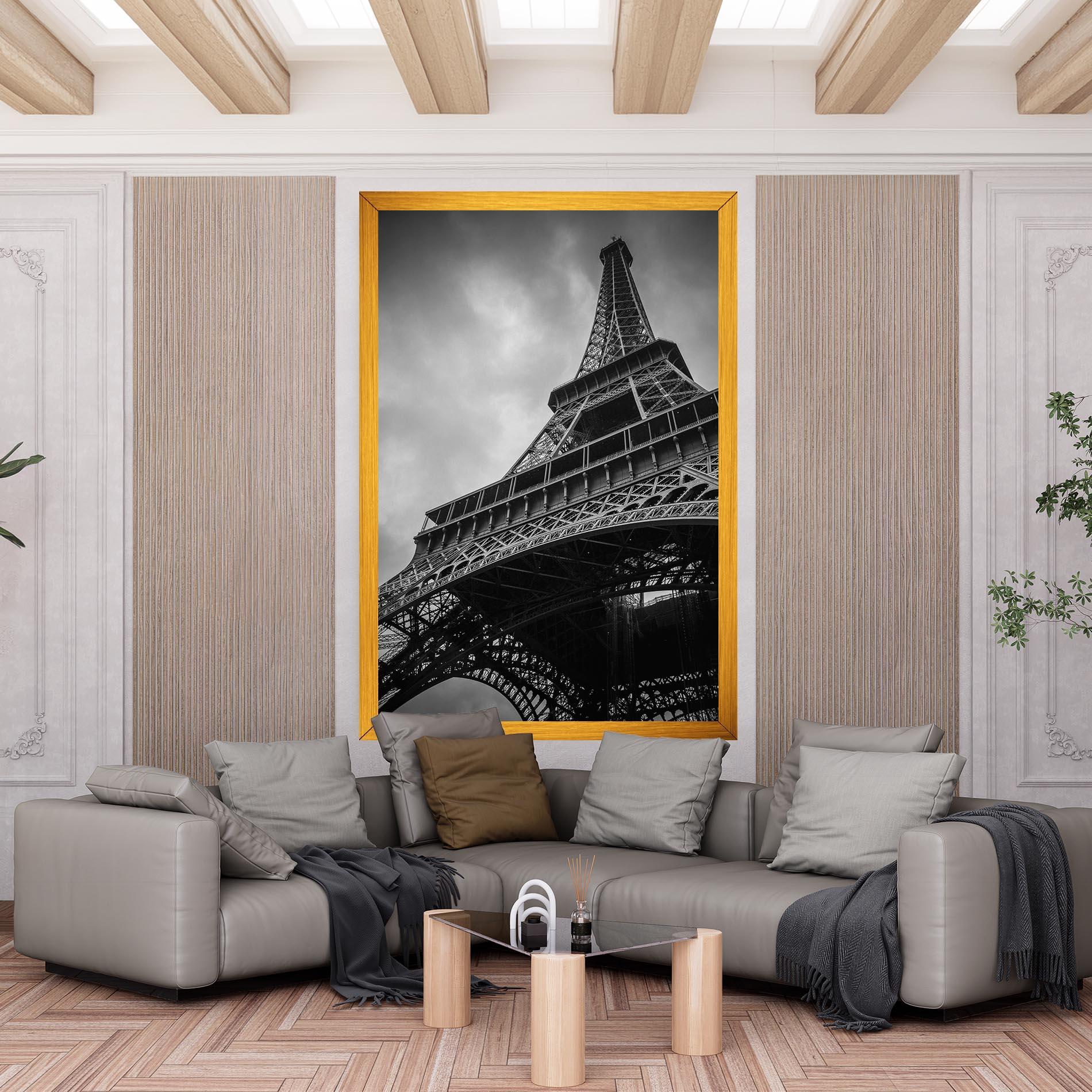 Tablou Canvas Eiffel Grey Tower mockup 6