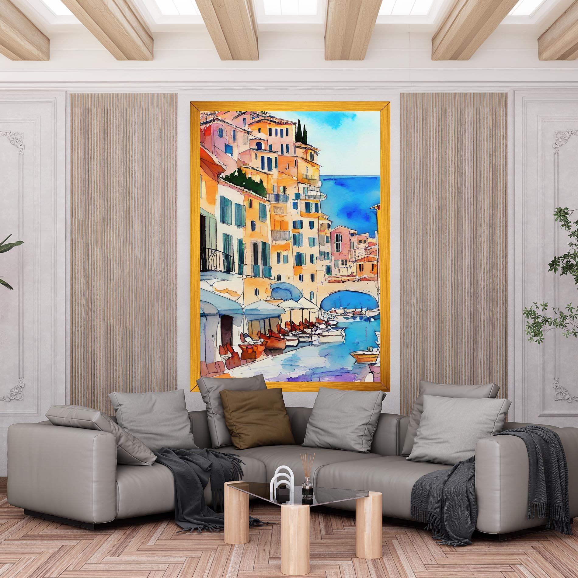 Tablou Canvas France Watercolor mockup 6