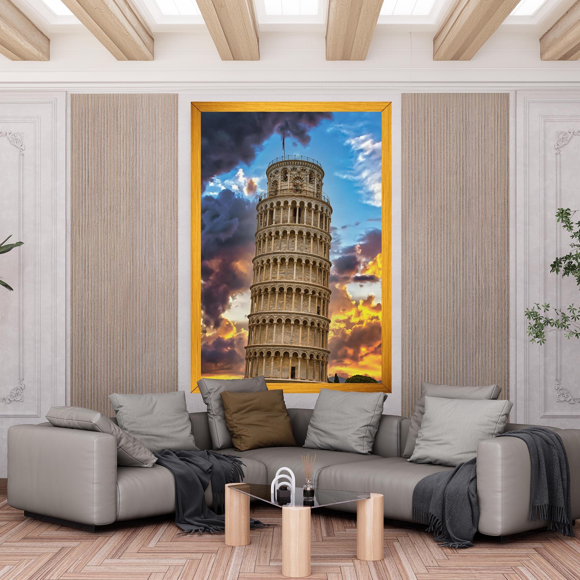Tablou Canvas Tower Of Pisa Sunset mockup 6
