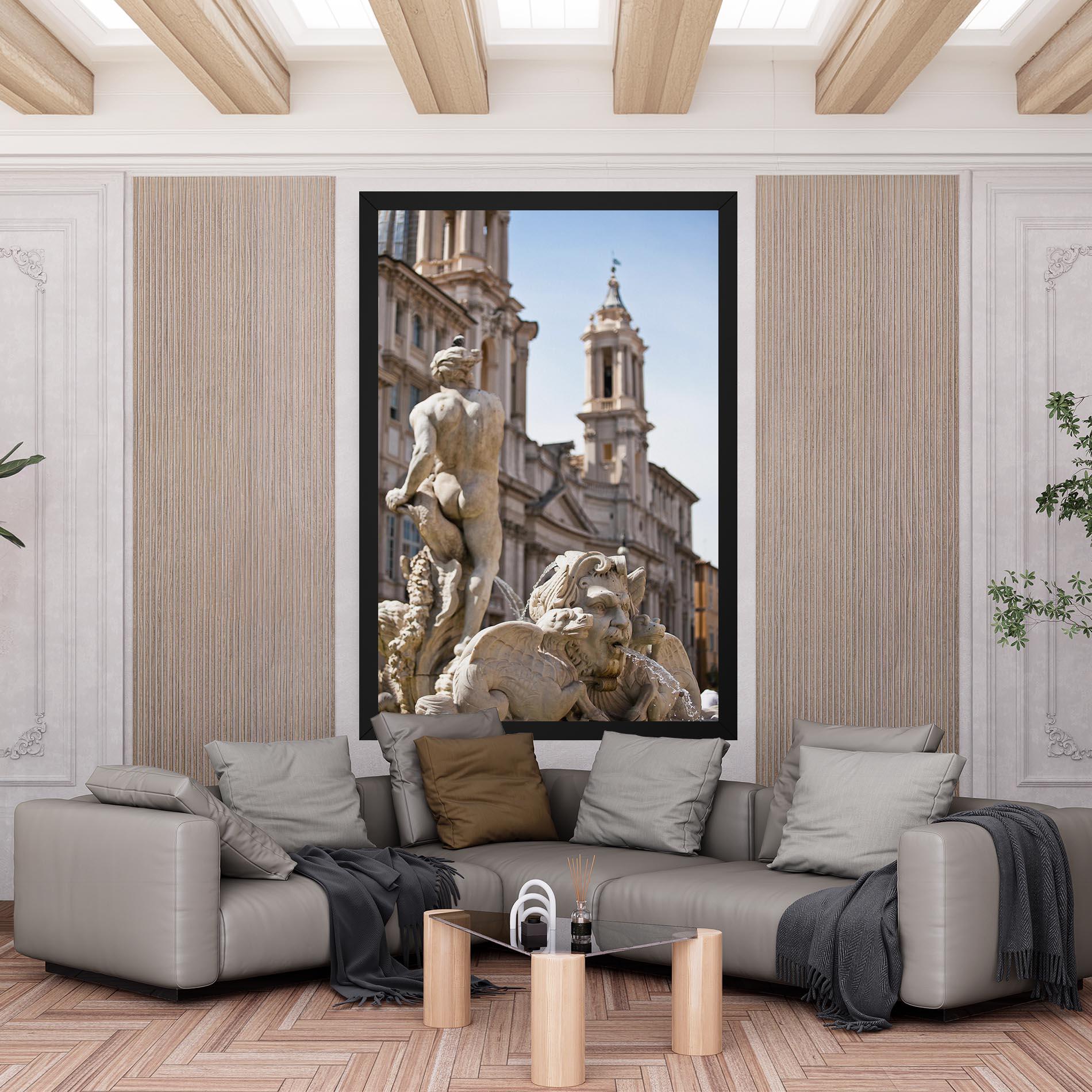 Tablou Canvas Baroque Statue Italy mockup 6