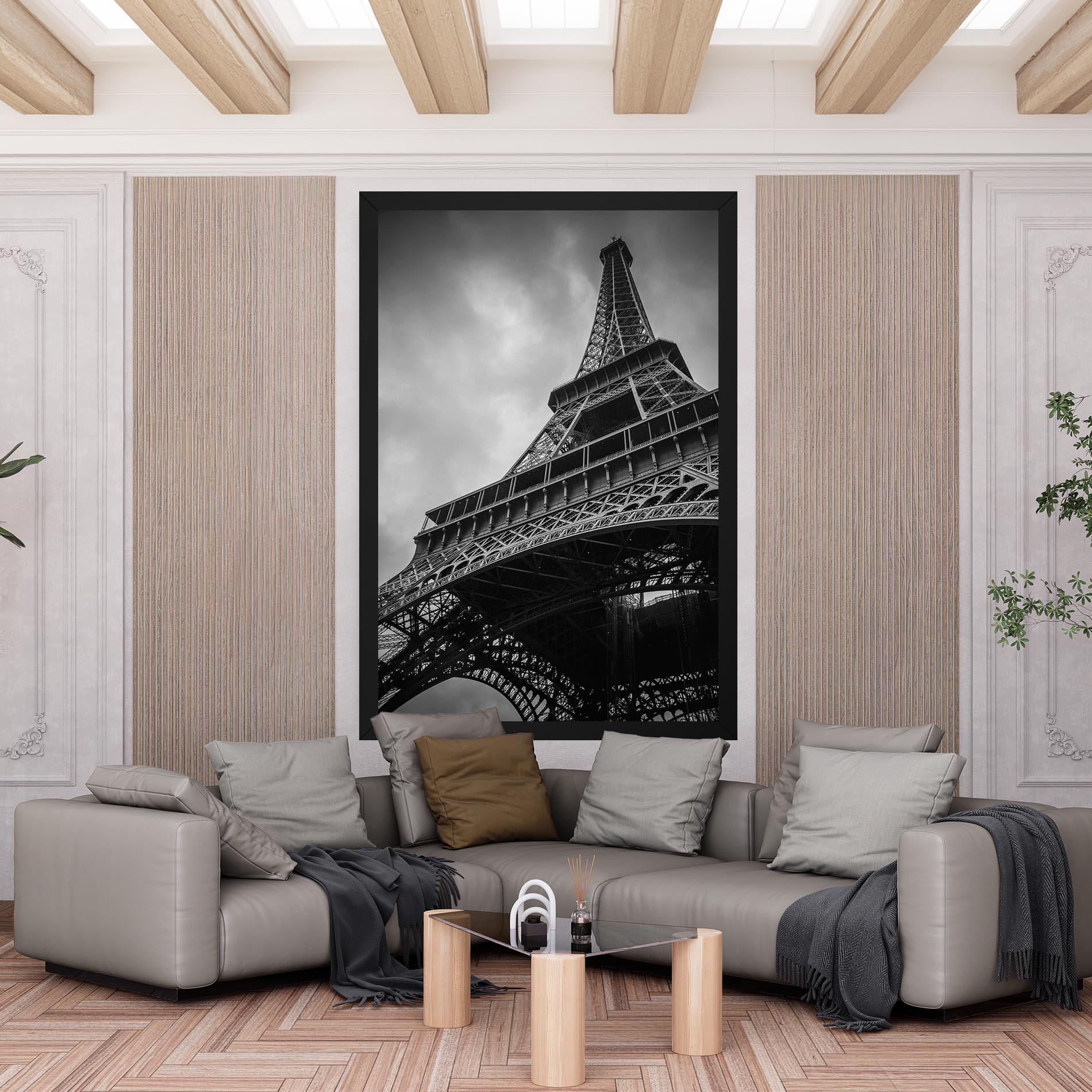 Tablou Canvas Eiffel Grey Tower mockup 6