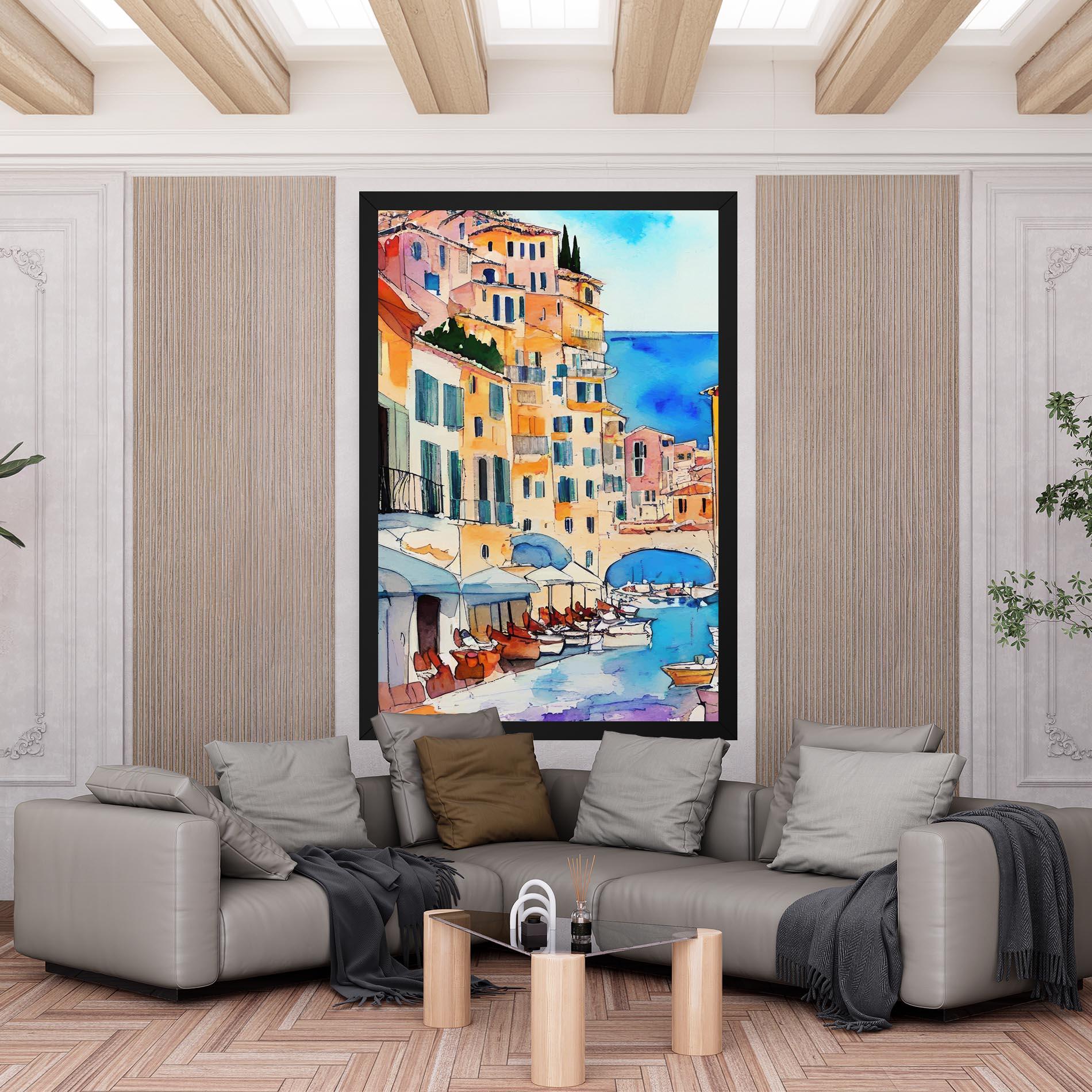 Tablou Canvas France Watercolor mockup 6