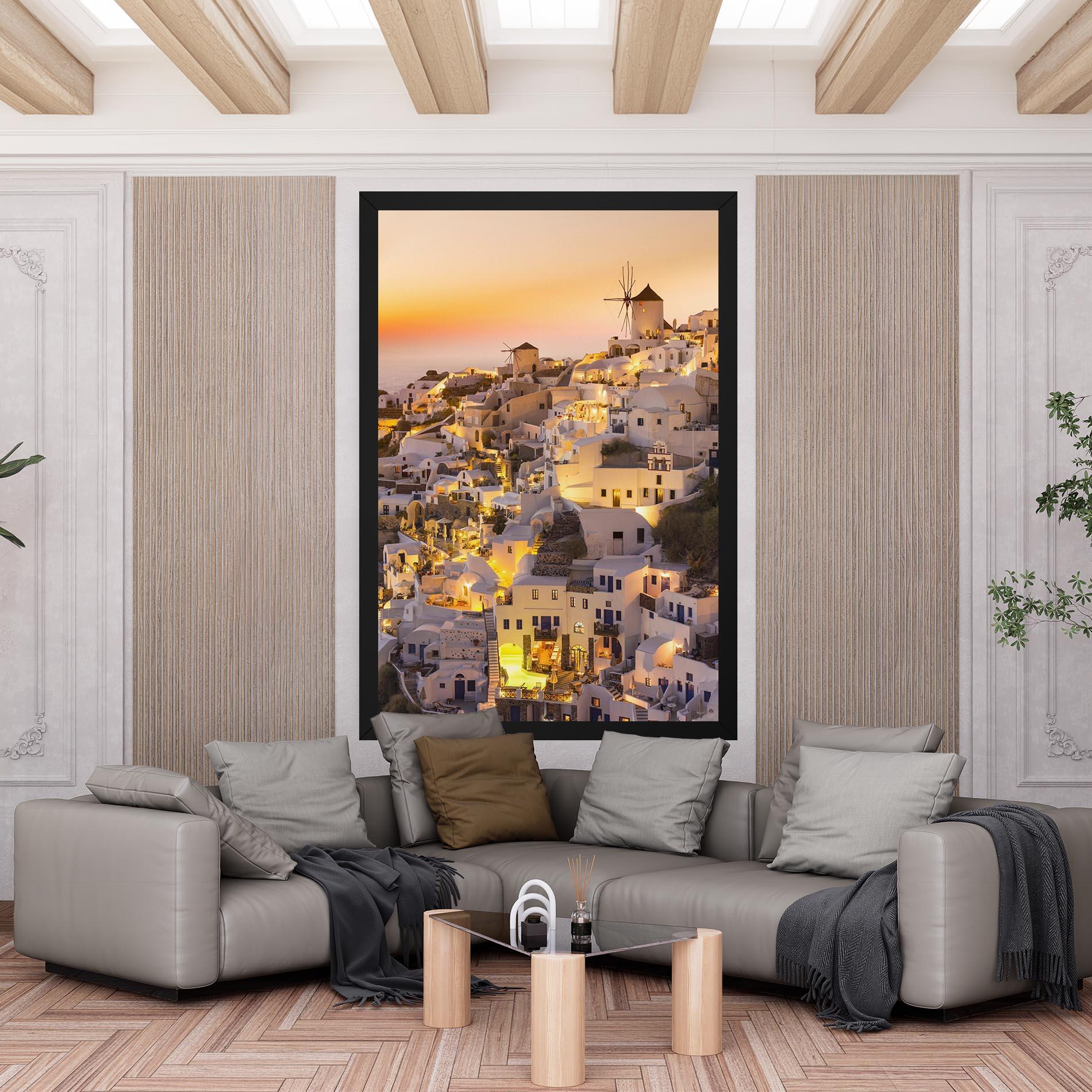 Tablou Canvas Santorini Greece mockup 6