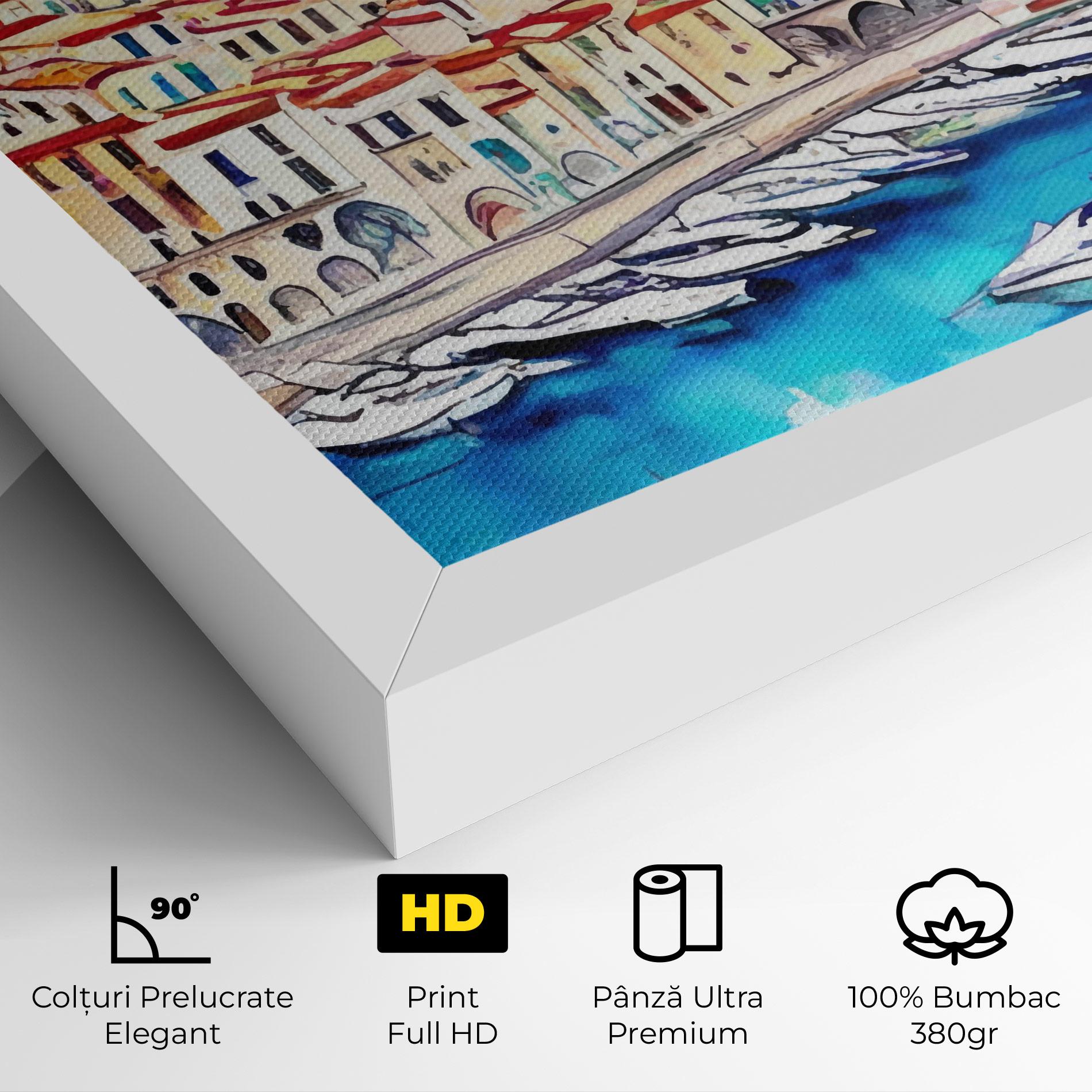 Tablou Canvas French City mockup 4