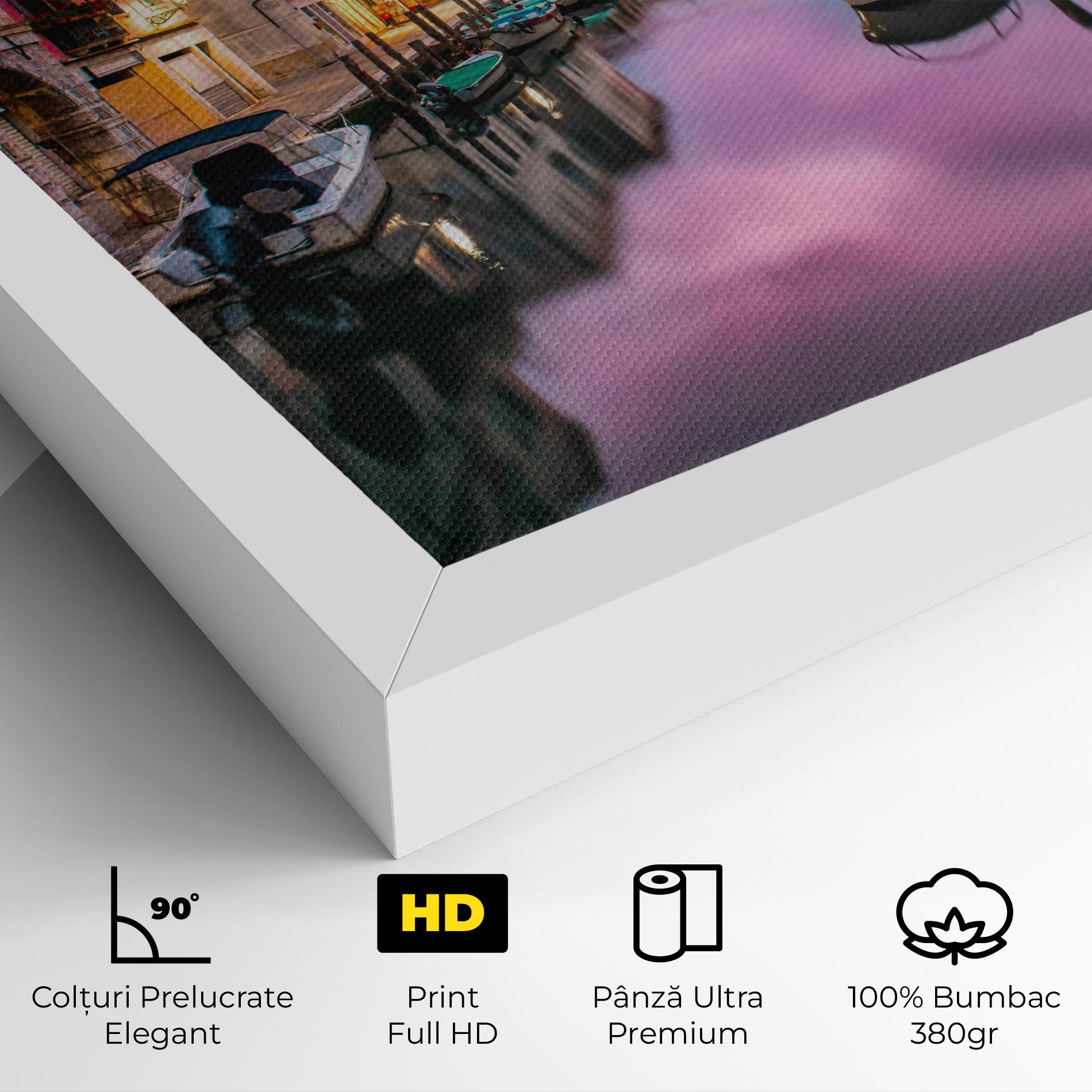 Tablou Canvas Purple Light Venecia mockup 4