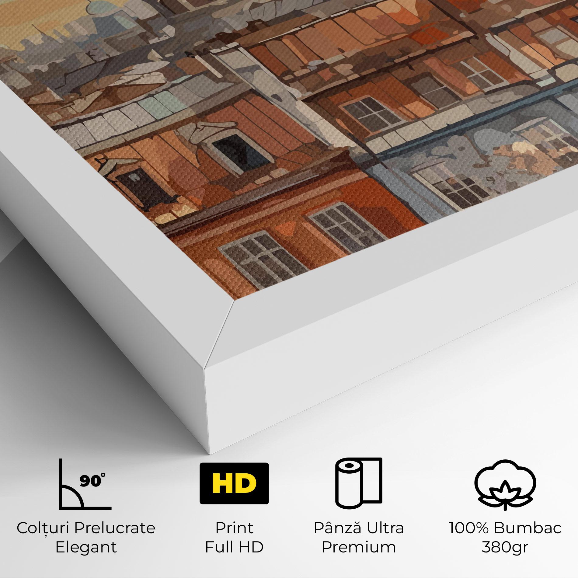 Tablou Canvas Window City View mockup 4