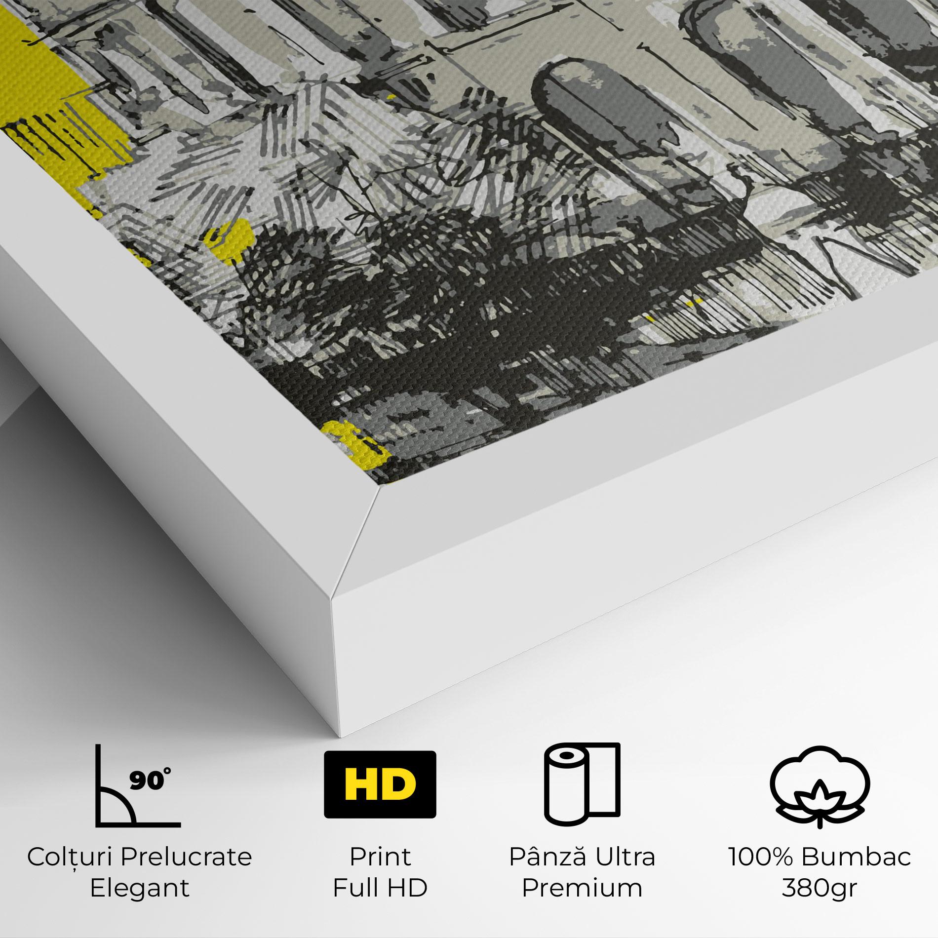 Tablou Canvas Yellow Colosseum mockup 4