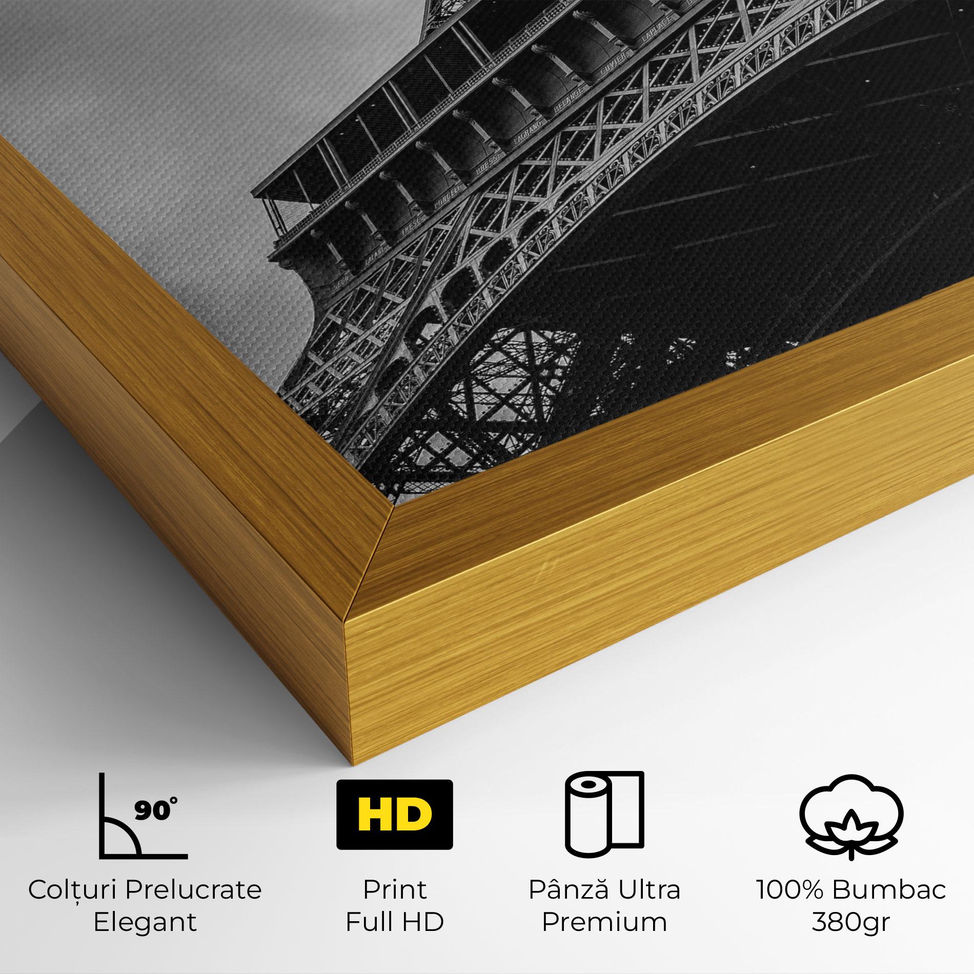 Tablou Canvas Eiffel Grey Tower mockup 4