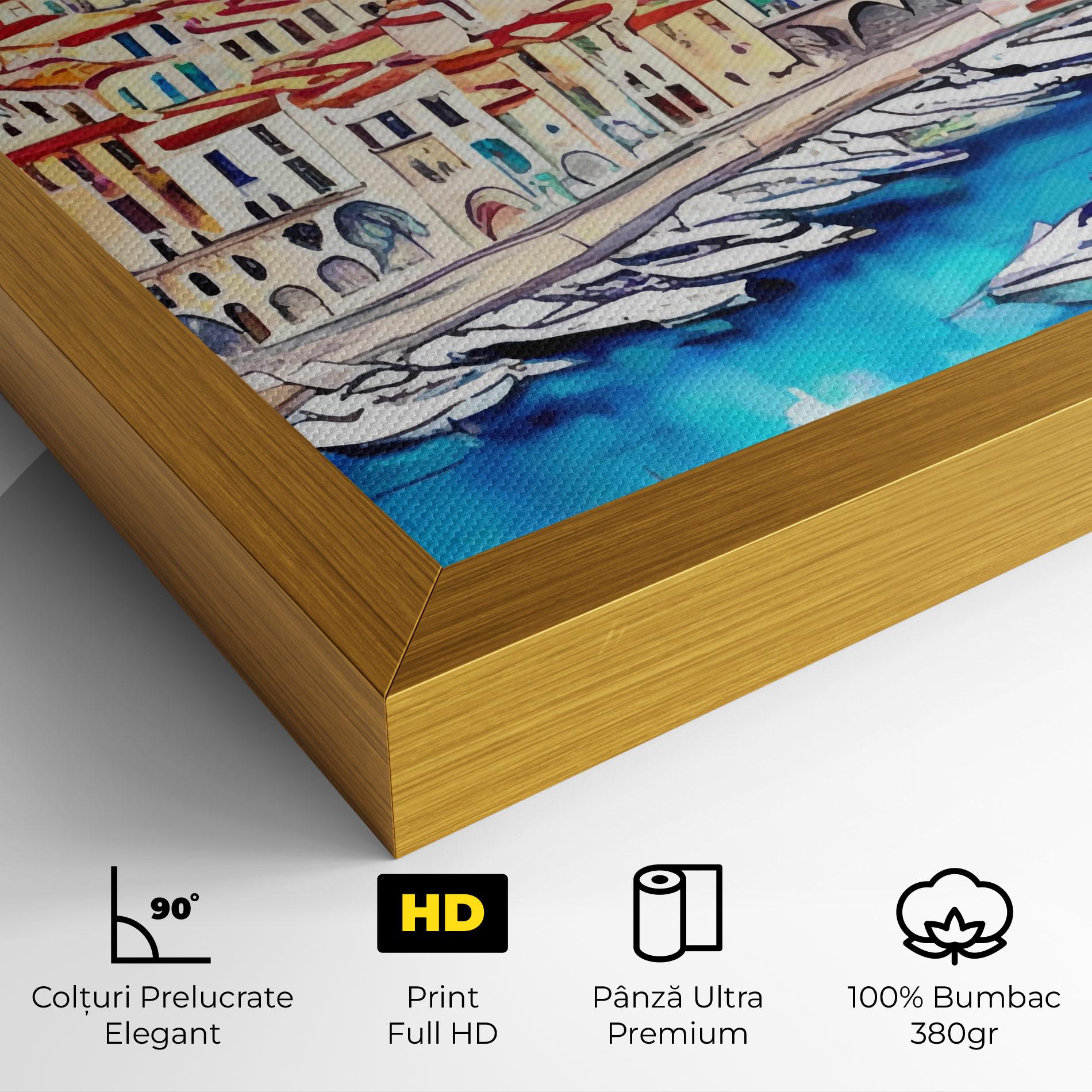Tablou Canvas French City mockup 4