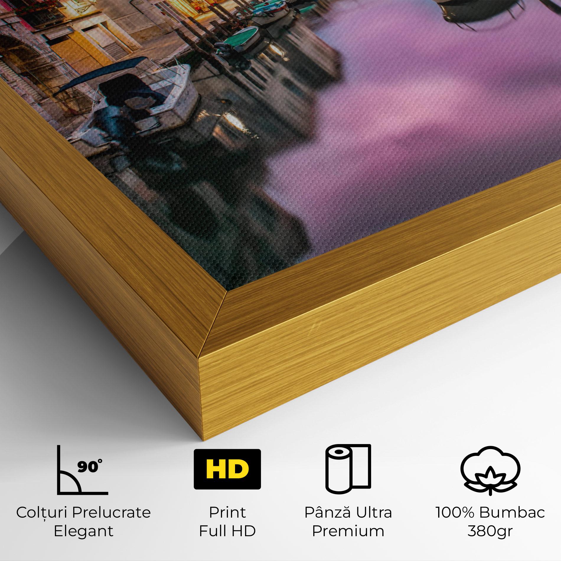 Tablou Canvas Purple Light Venecia mockup 4