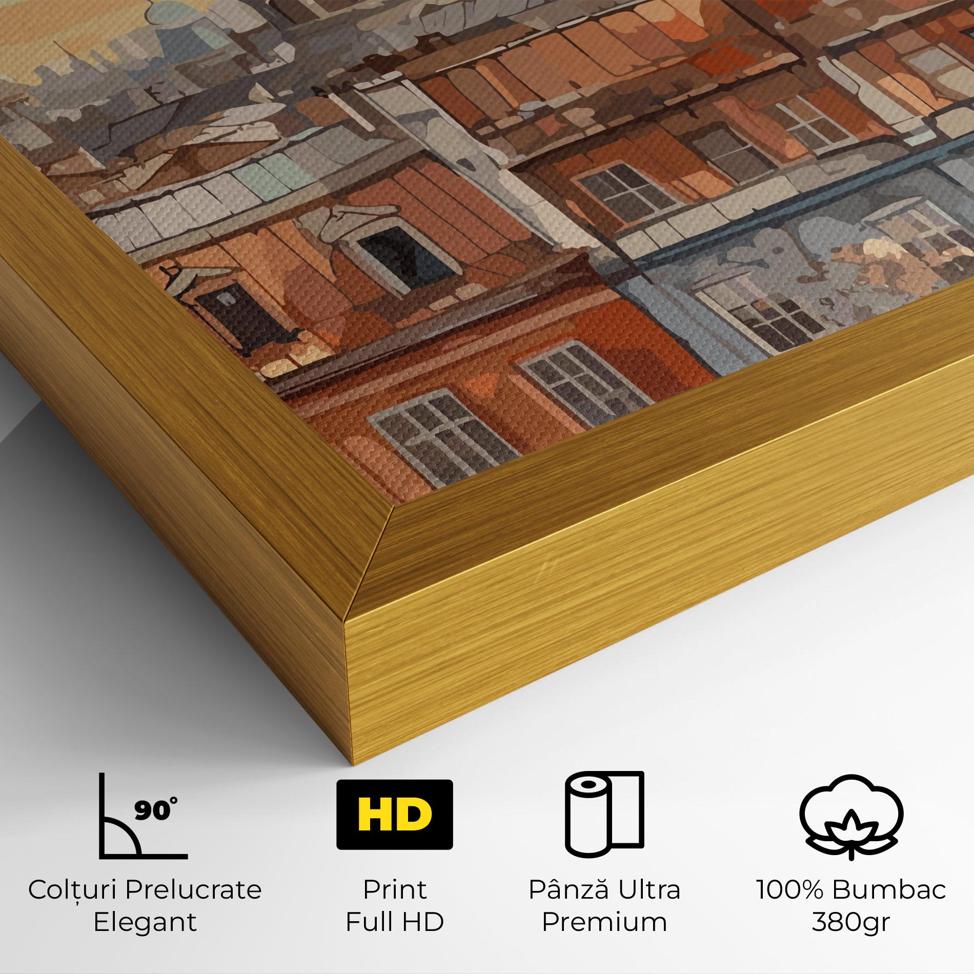 Tablou Canvas Window City View mockup 4