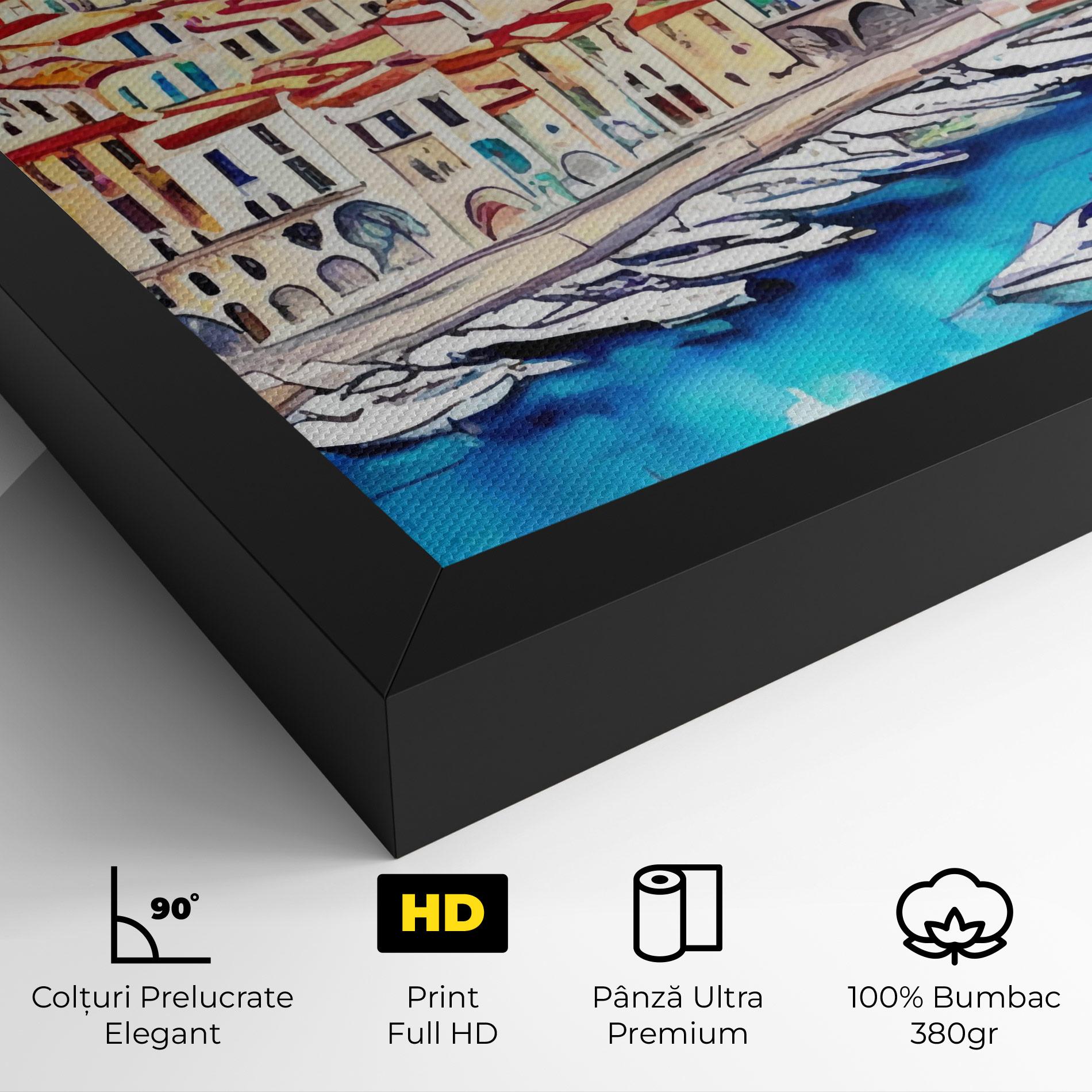 Tablou Canvas French City mockup 4