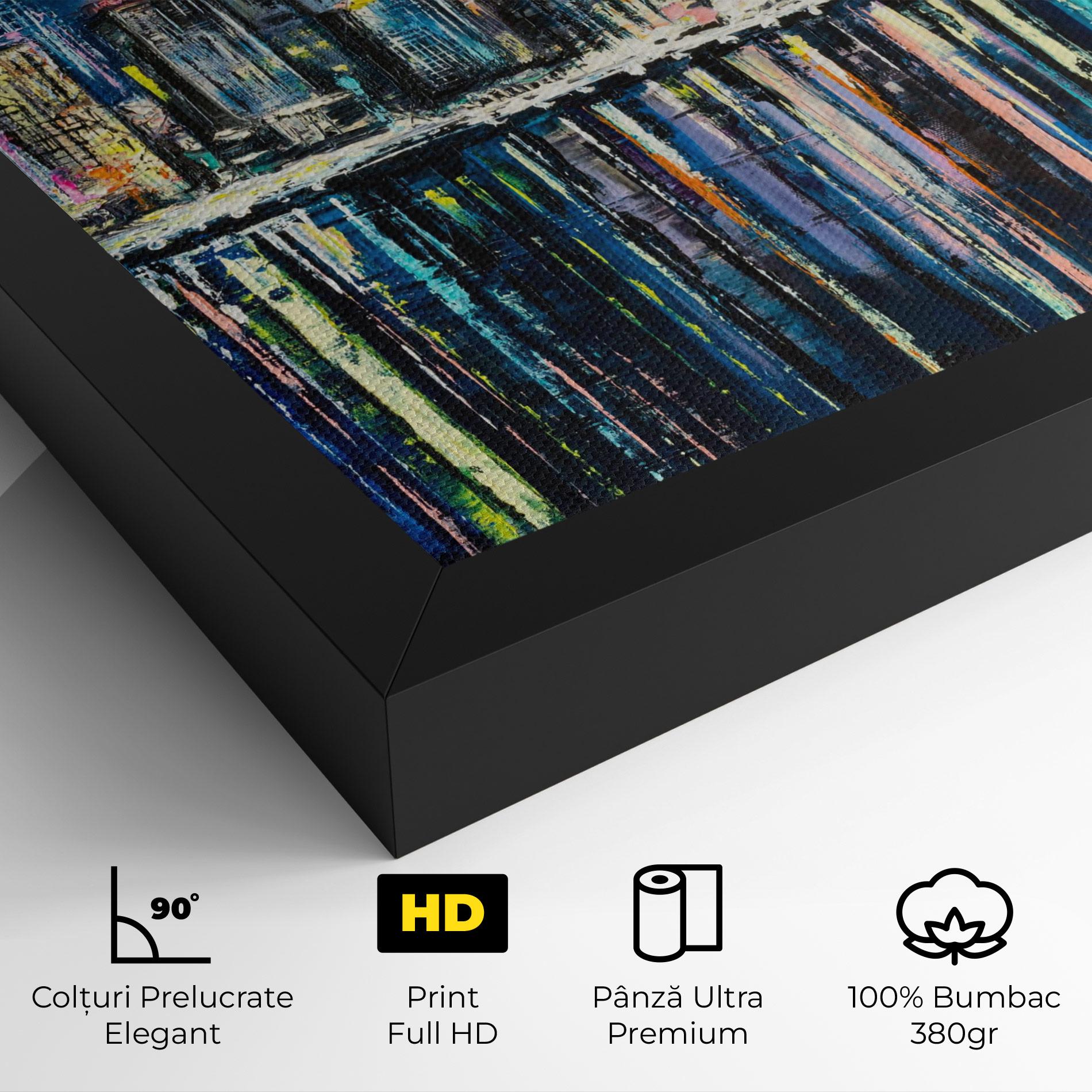 Tablou Canvas Night Cityscape mockup 4