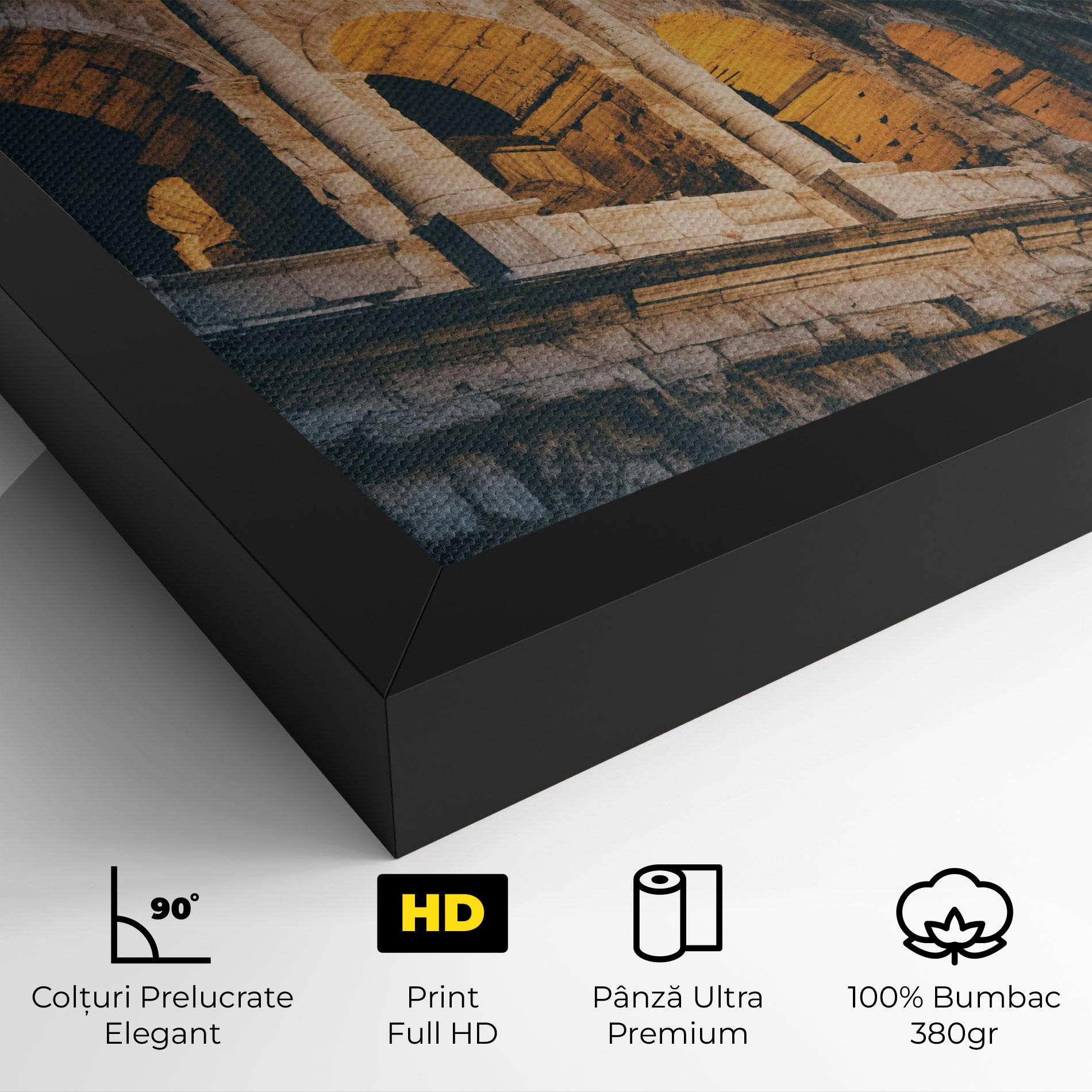 Tablou Canvas Shadow Colosseum mockup 4