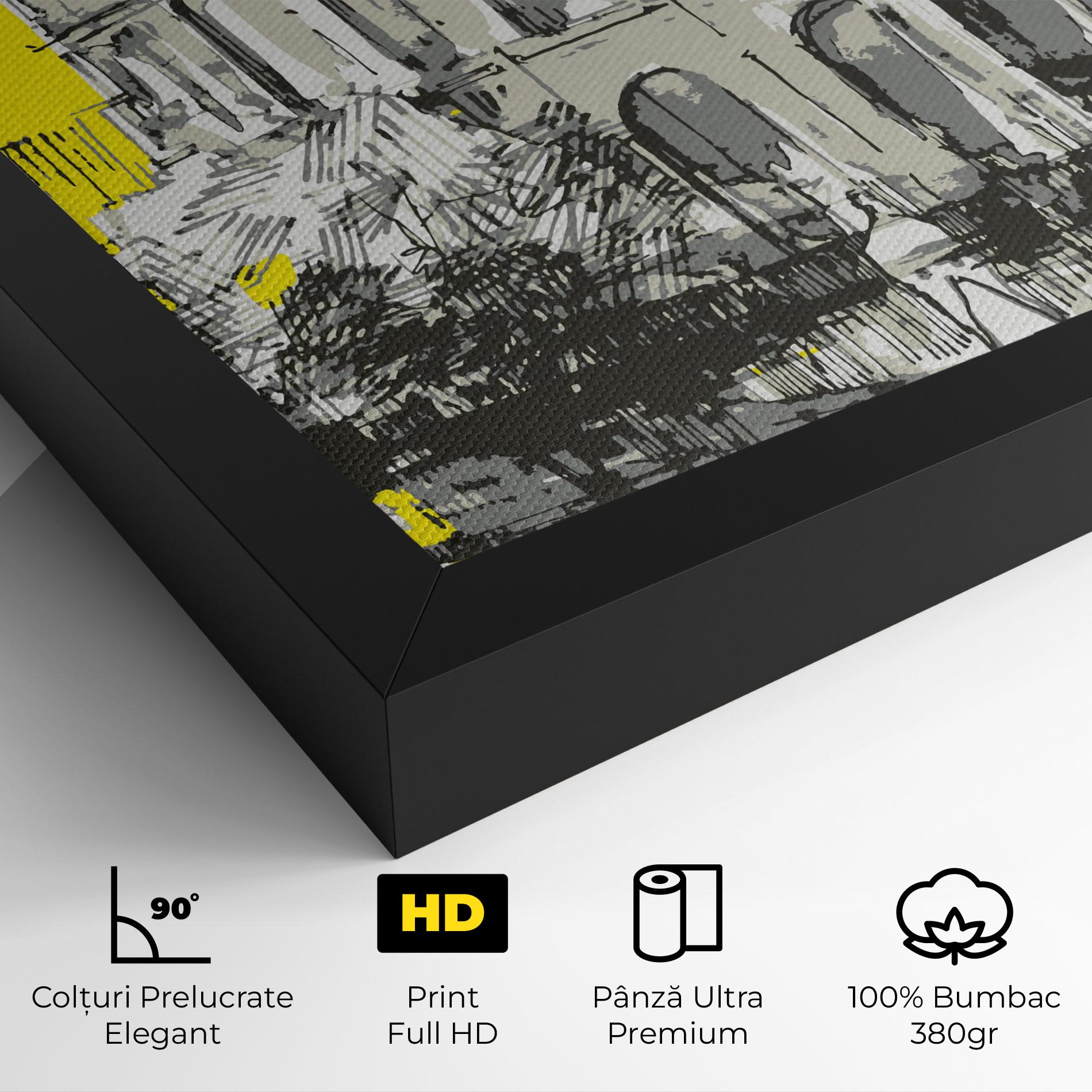 Tablou Canvas Yellow Colosseum mockup 4