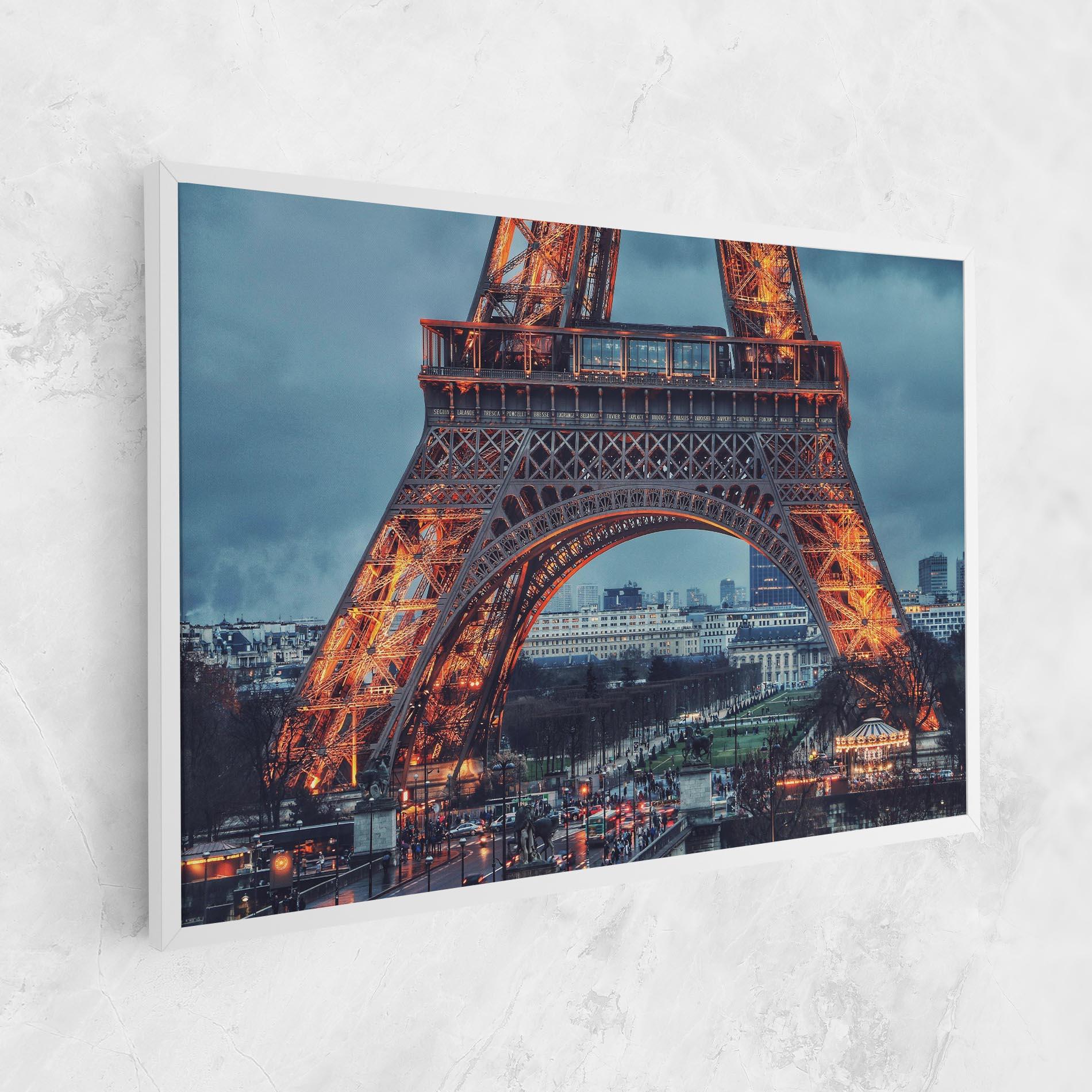 Tablou Canvas Eiffel Tower Lights mockup 1