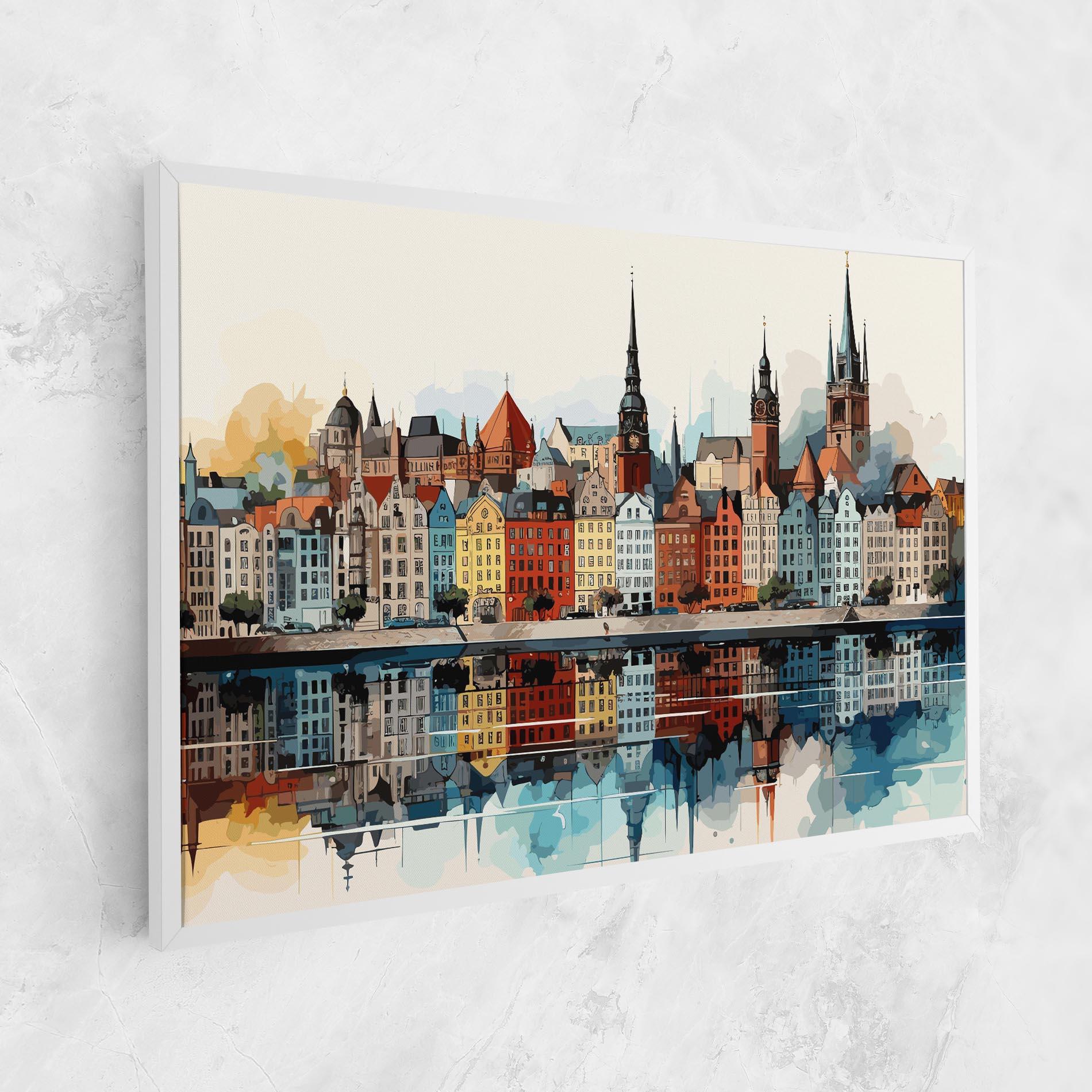 Tablou Canvas German Buildings mockup 1