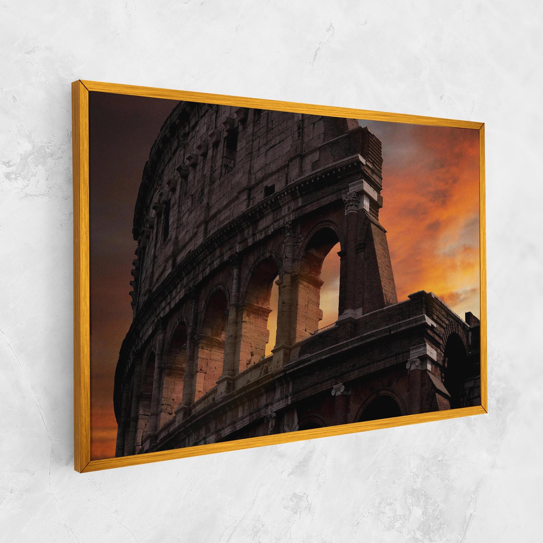 Tablou Canvas Colosseum Sunset mockup 1