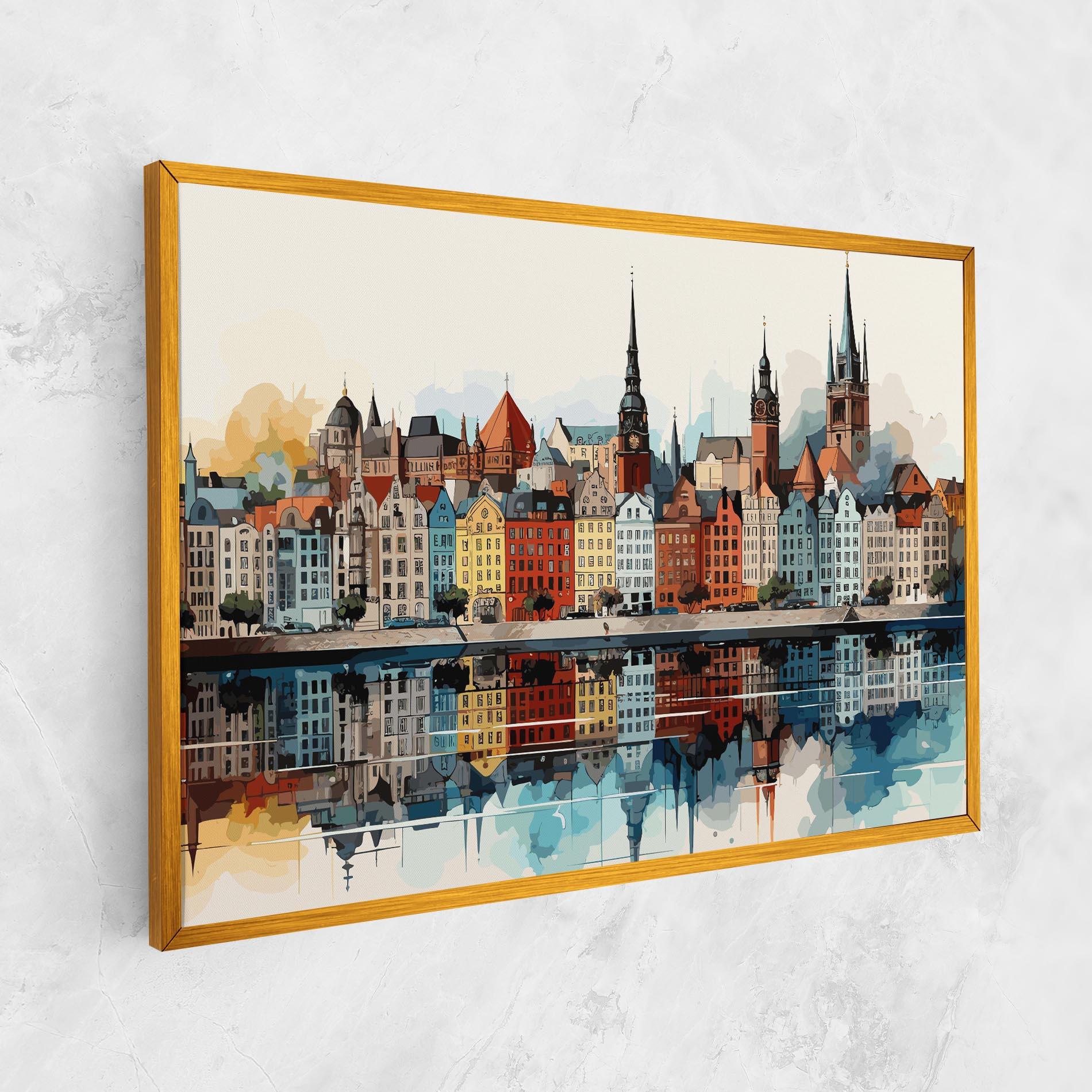 Tablou Canvas German Buildings mockup 1