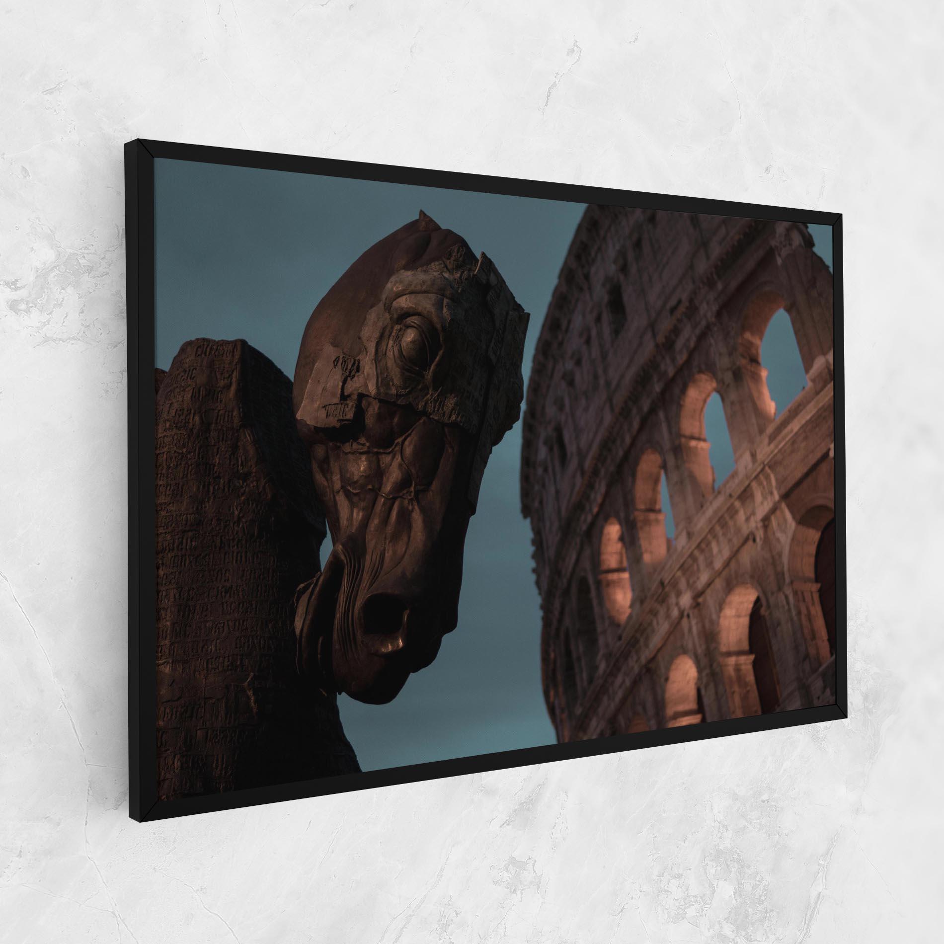 Tablou Canvas Colosseum Horse mockup 1