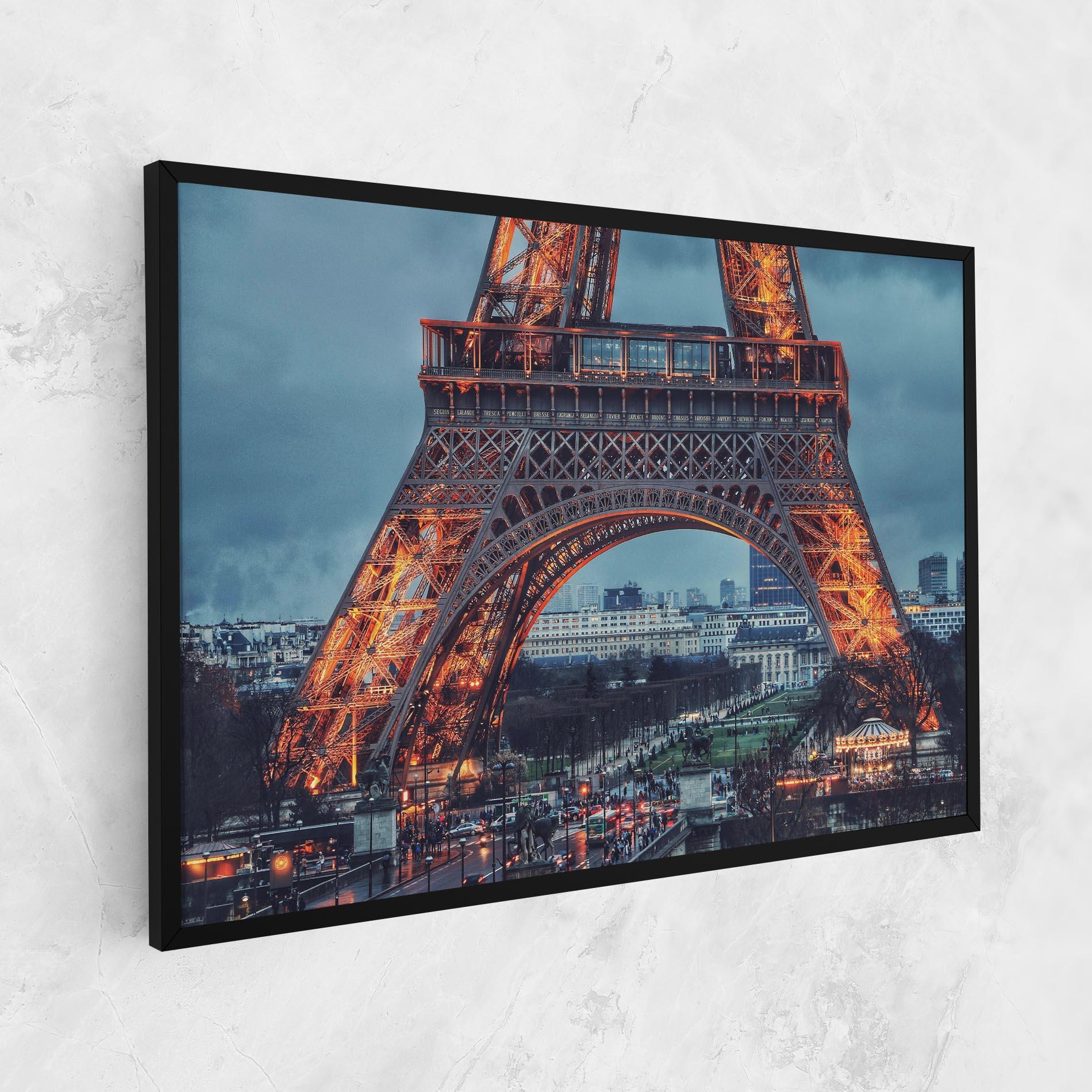 Tablou Canvas Eiffel Tower Lights mockup 1