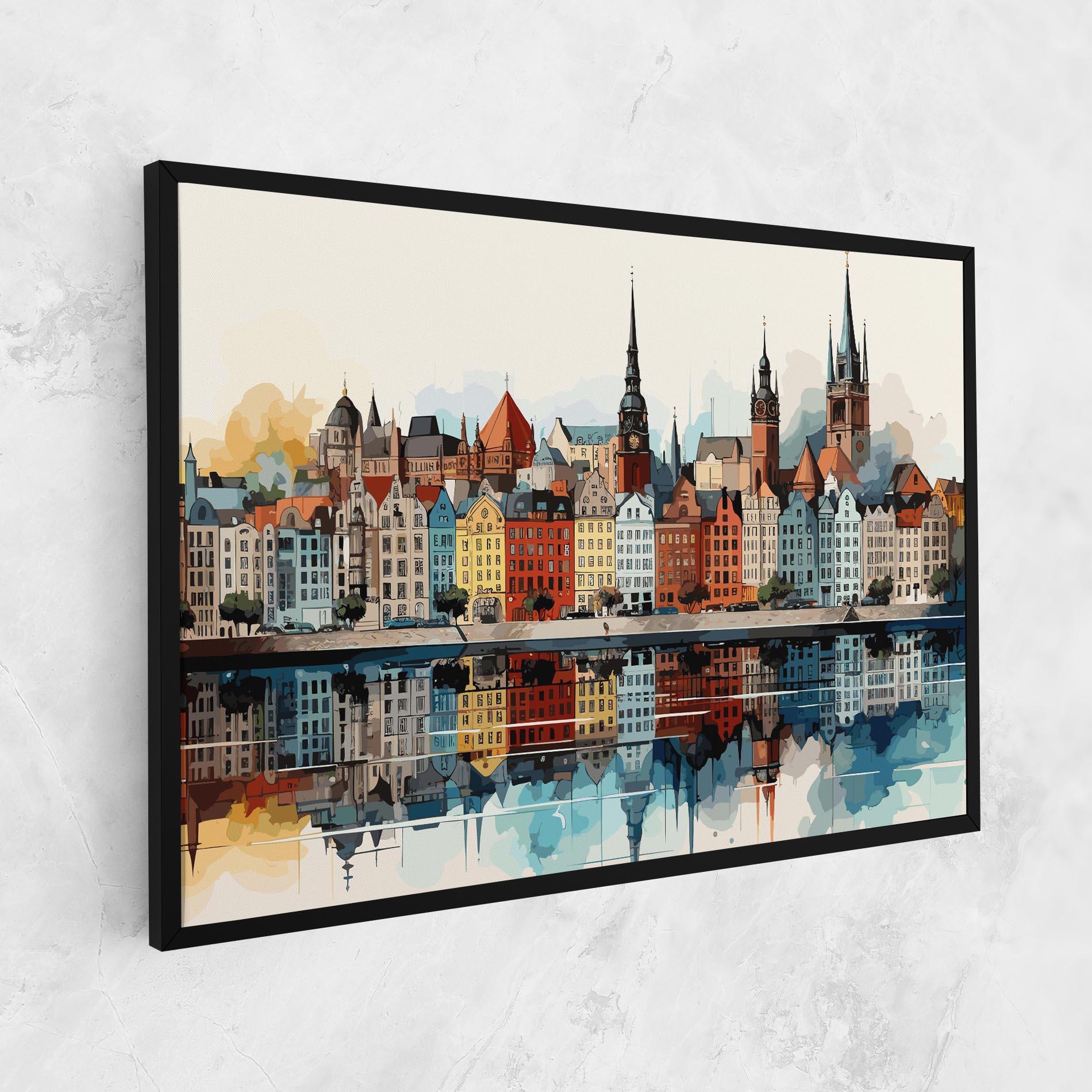 Tablou Canvas German Buildings mockup 1