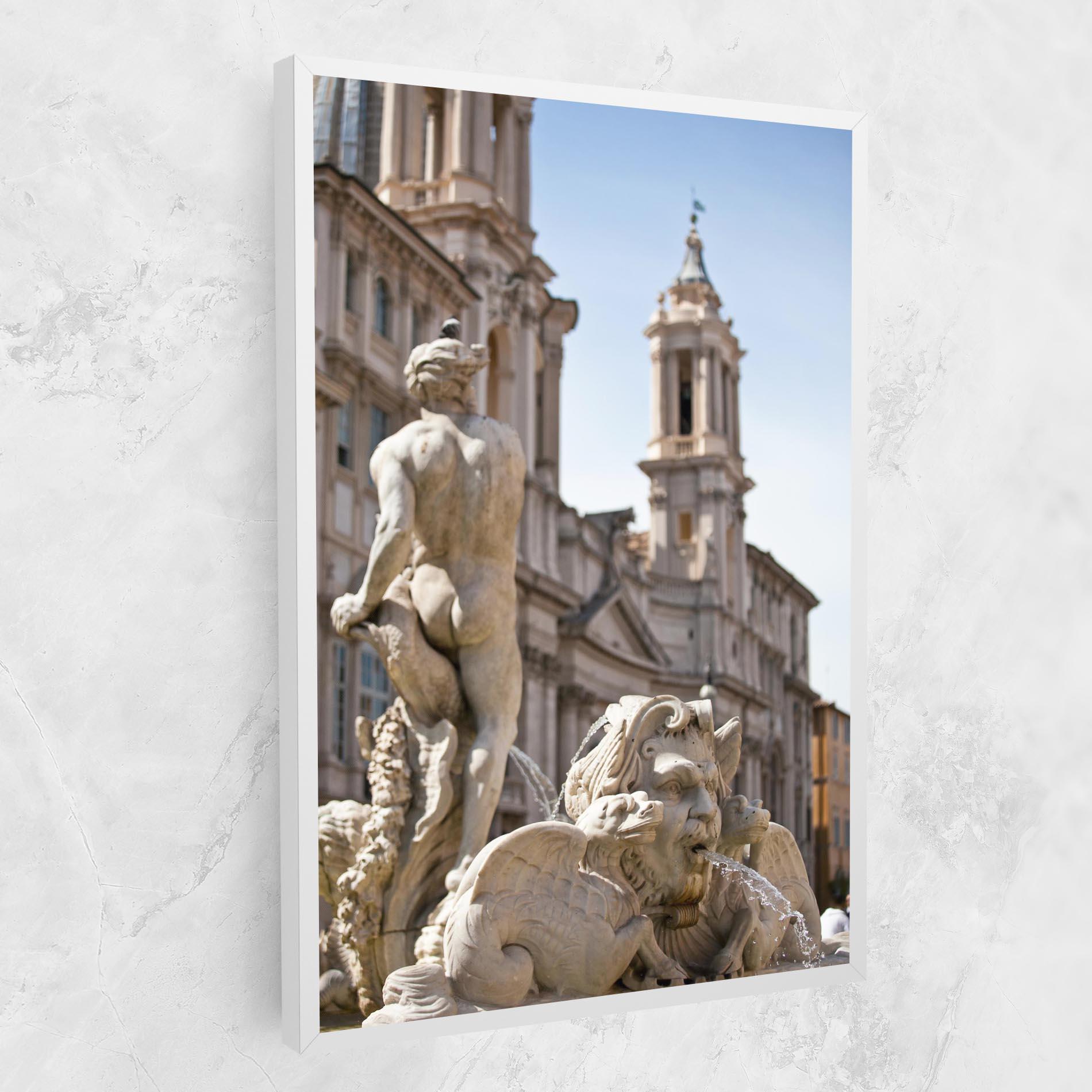 Tablou Canvas Baroque Statue Italy mockup 1