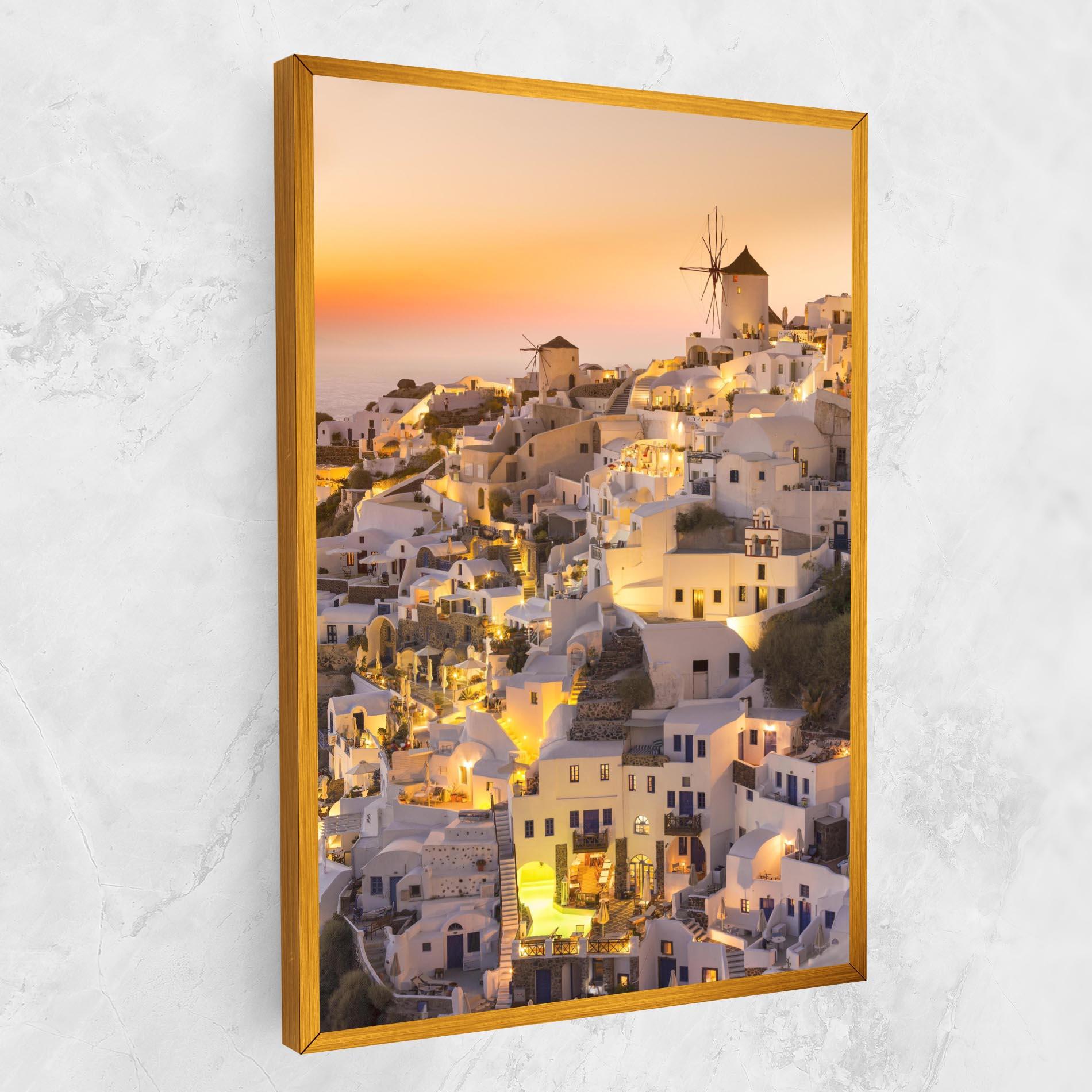Tablou Canvas Santorini Greece mockup 1