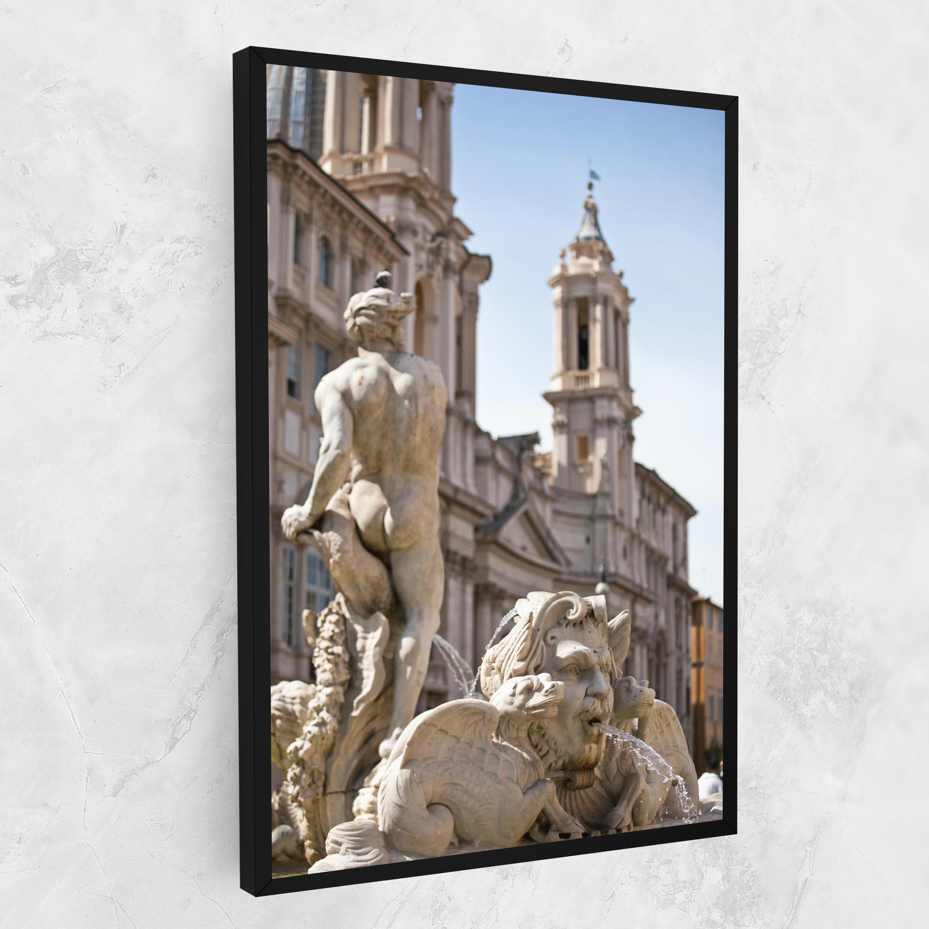 Tablou Canvas Baroque Statue Italy mockup 1