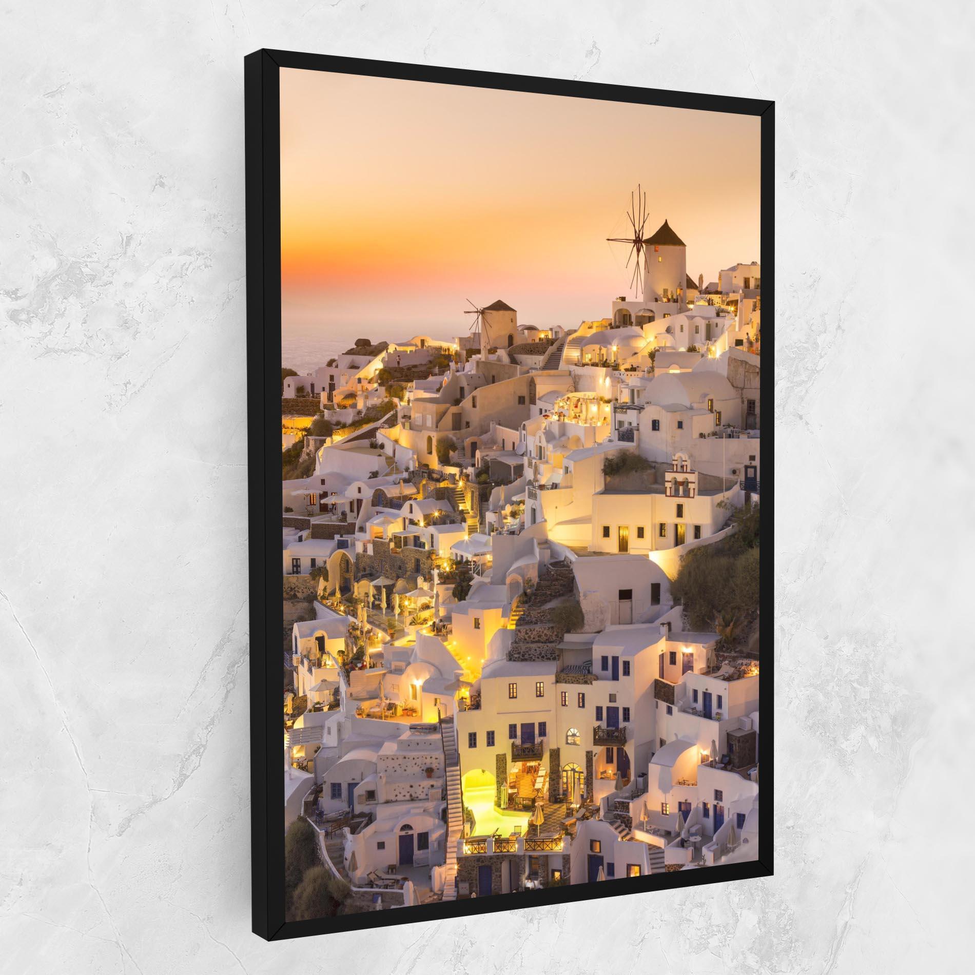 Tablou Canvas Santorini Greece mockup 1