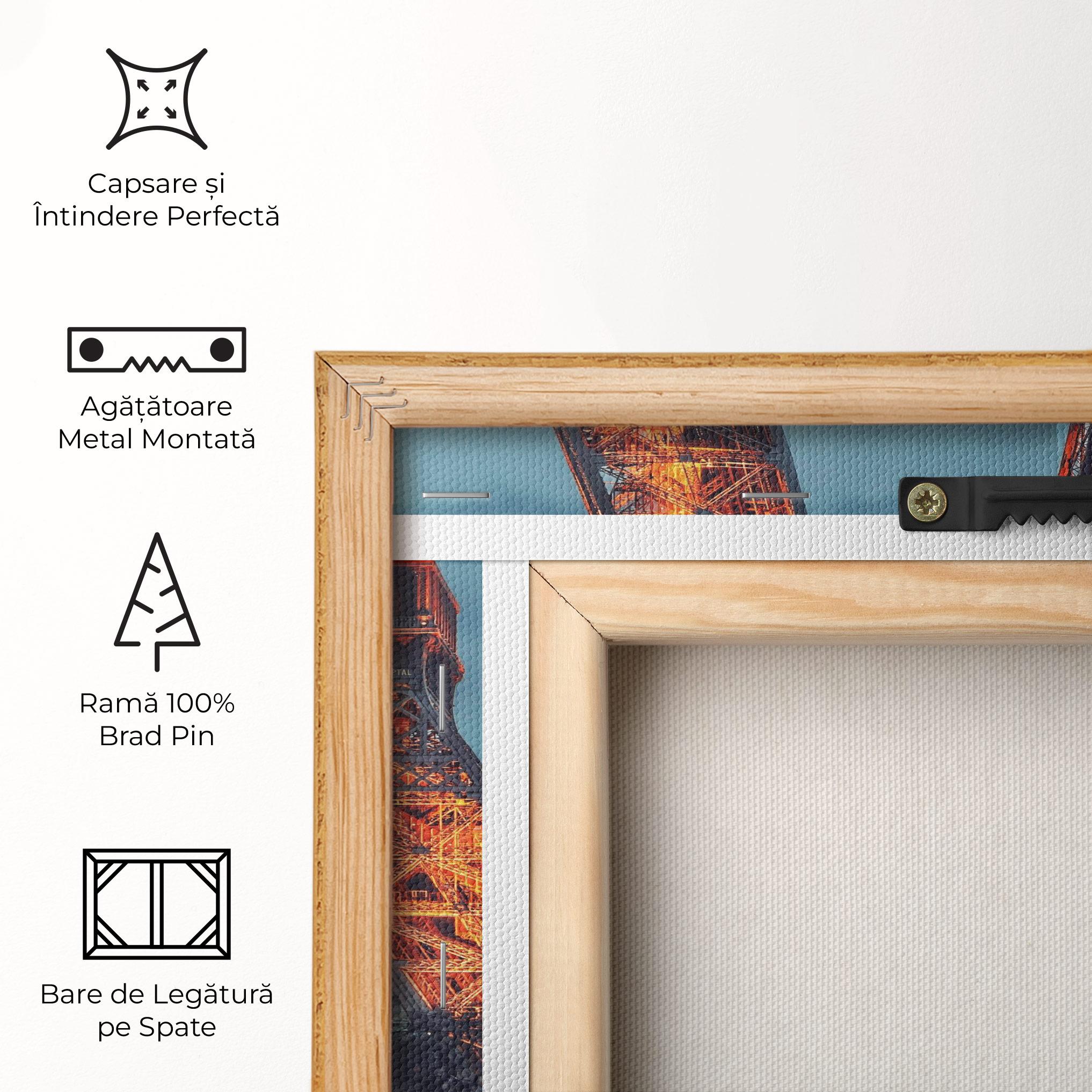 Tablou Canvas Eiffel Tower Lights mockup 5