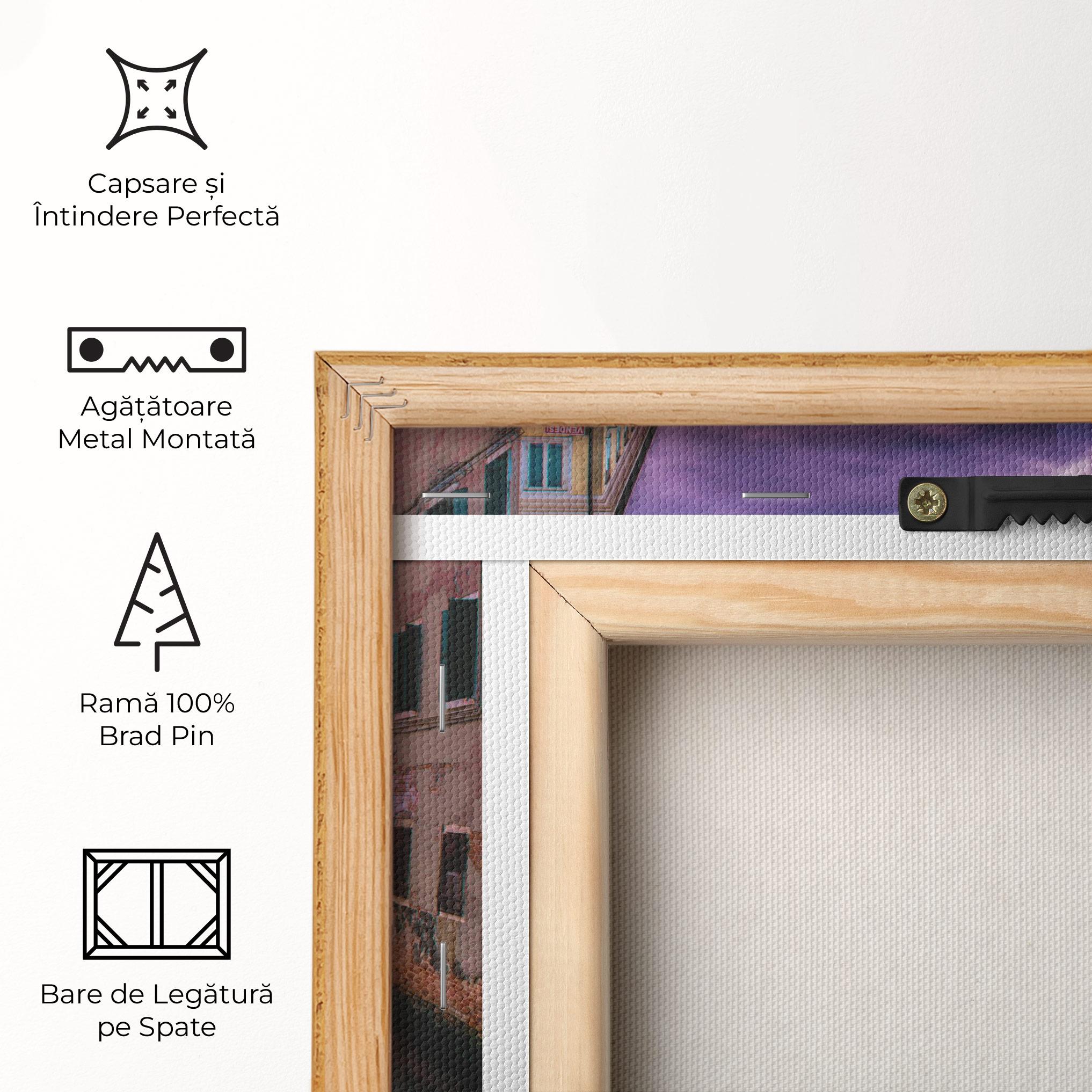 Tablou Canvas Purple Light Venecia mockup 5