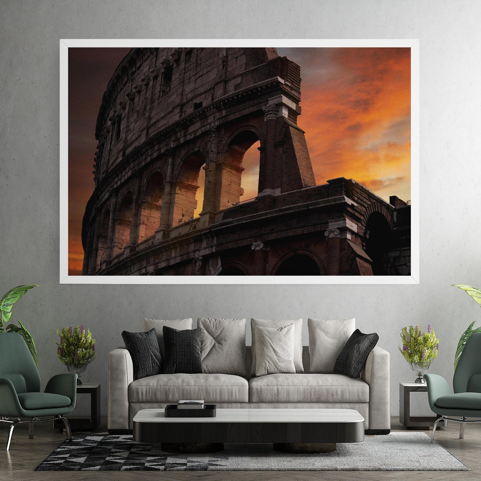 Tablou Canvas Colosseum Sunset mockup 7