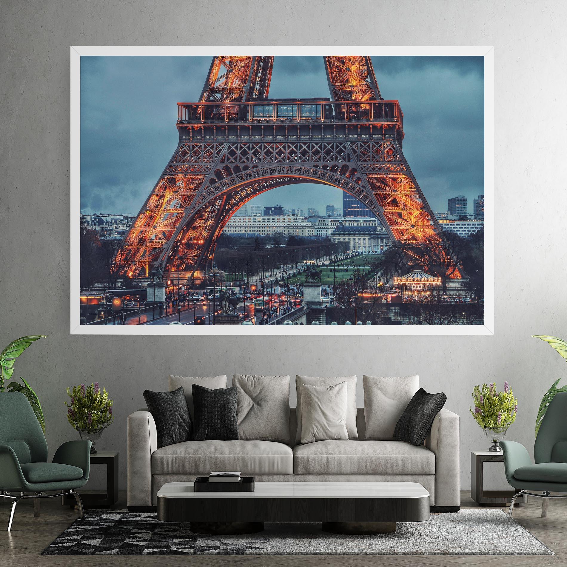 Tablou Canvas Eiffel Tower Lights mockup 7
