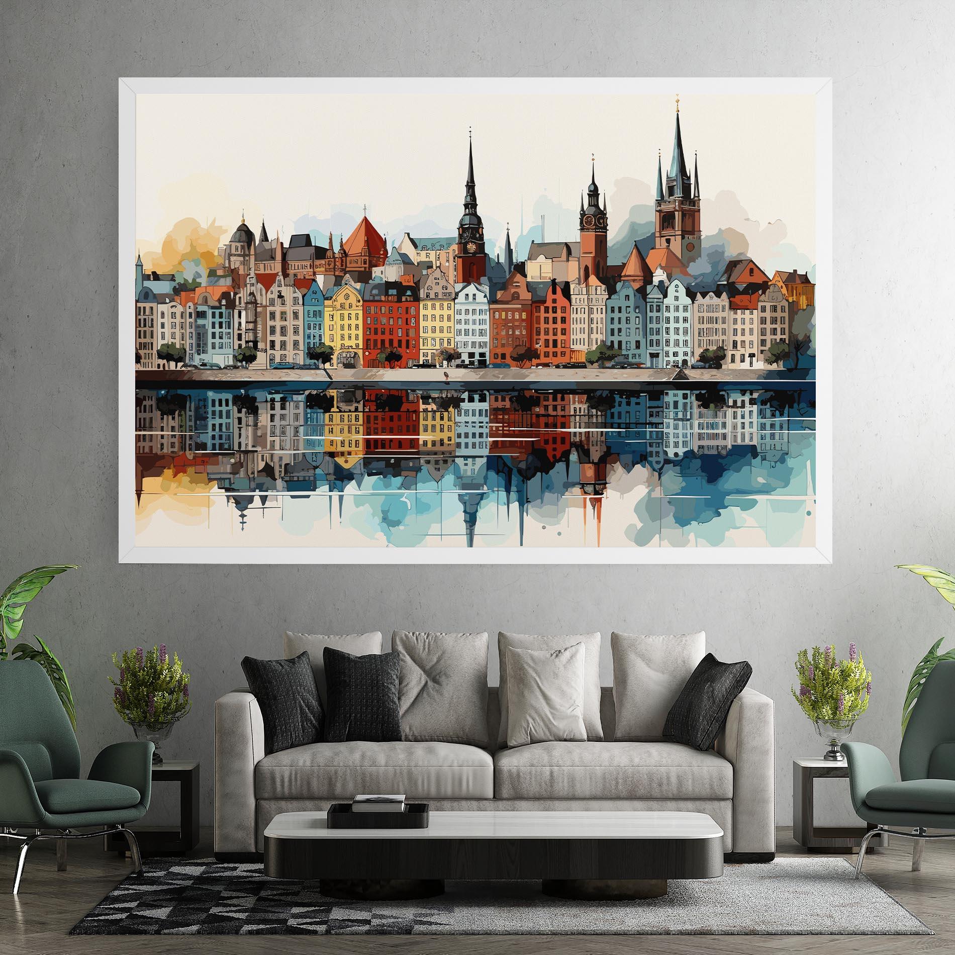 Tablou Canvas German Buildings mockup 7