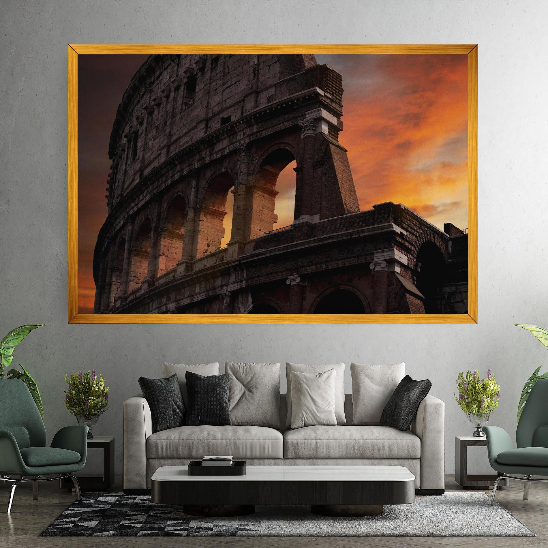 Tablou Canvas Colosseum Sunset mockup 7